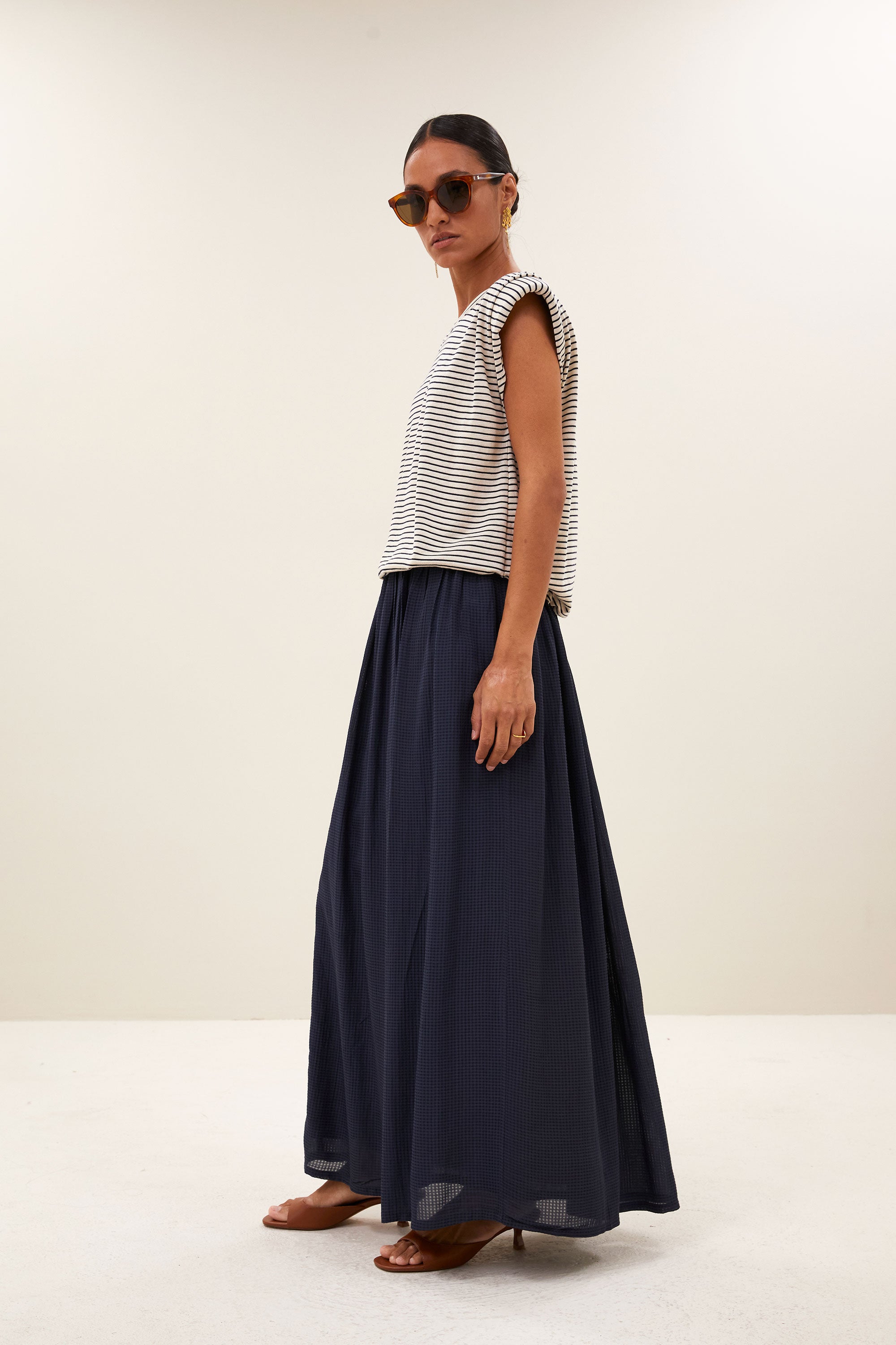 reva skirt | navy blue