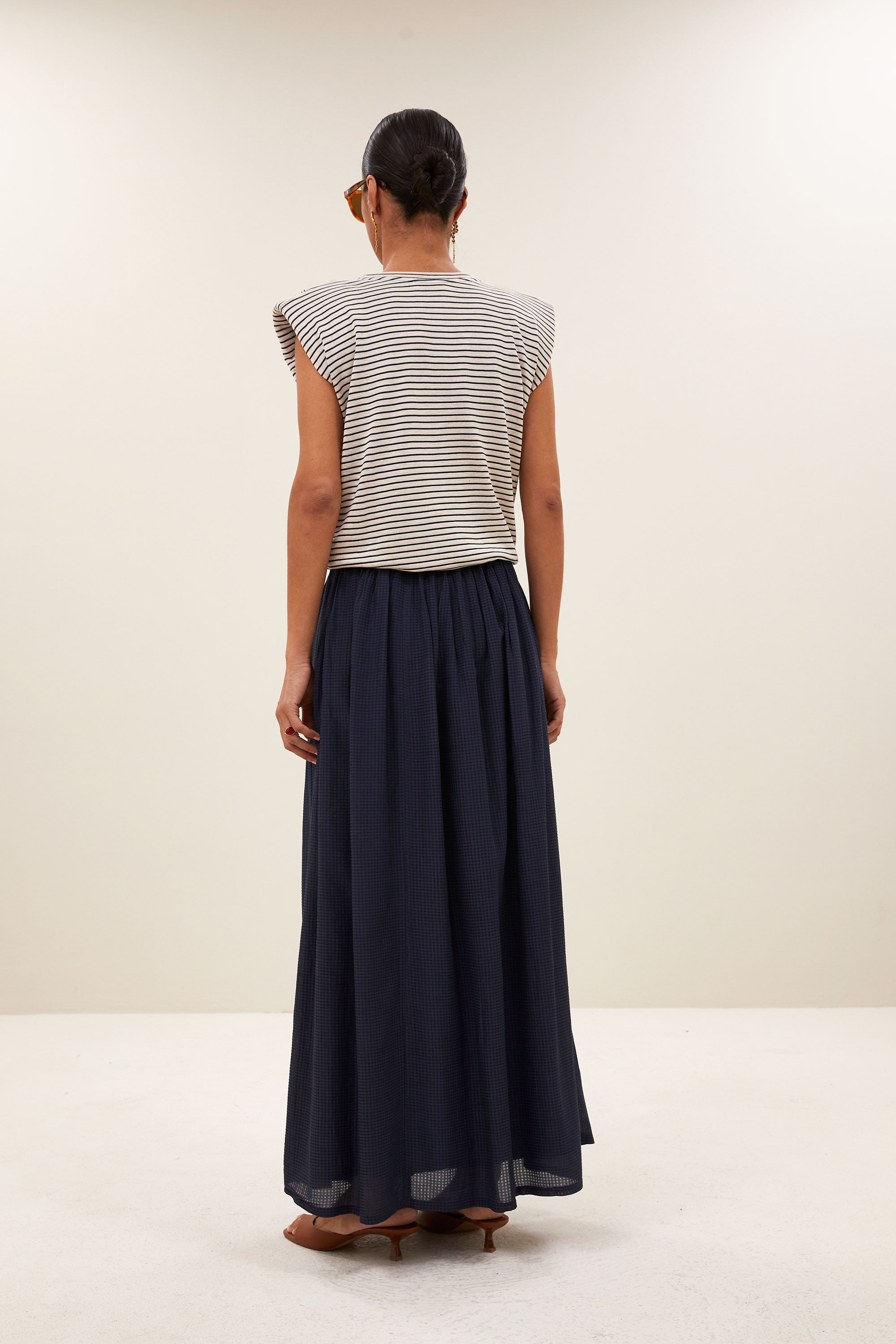 reva skirt | navy blue
