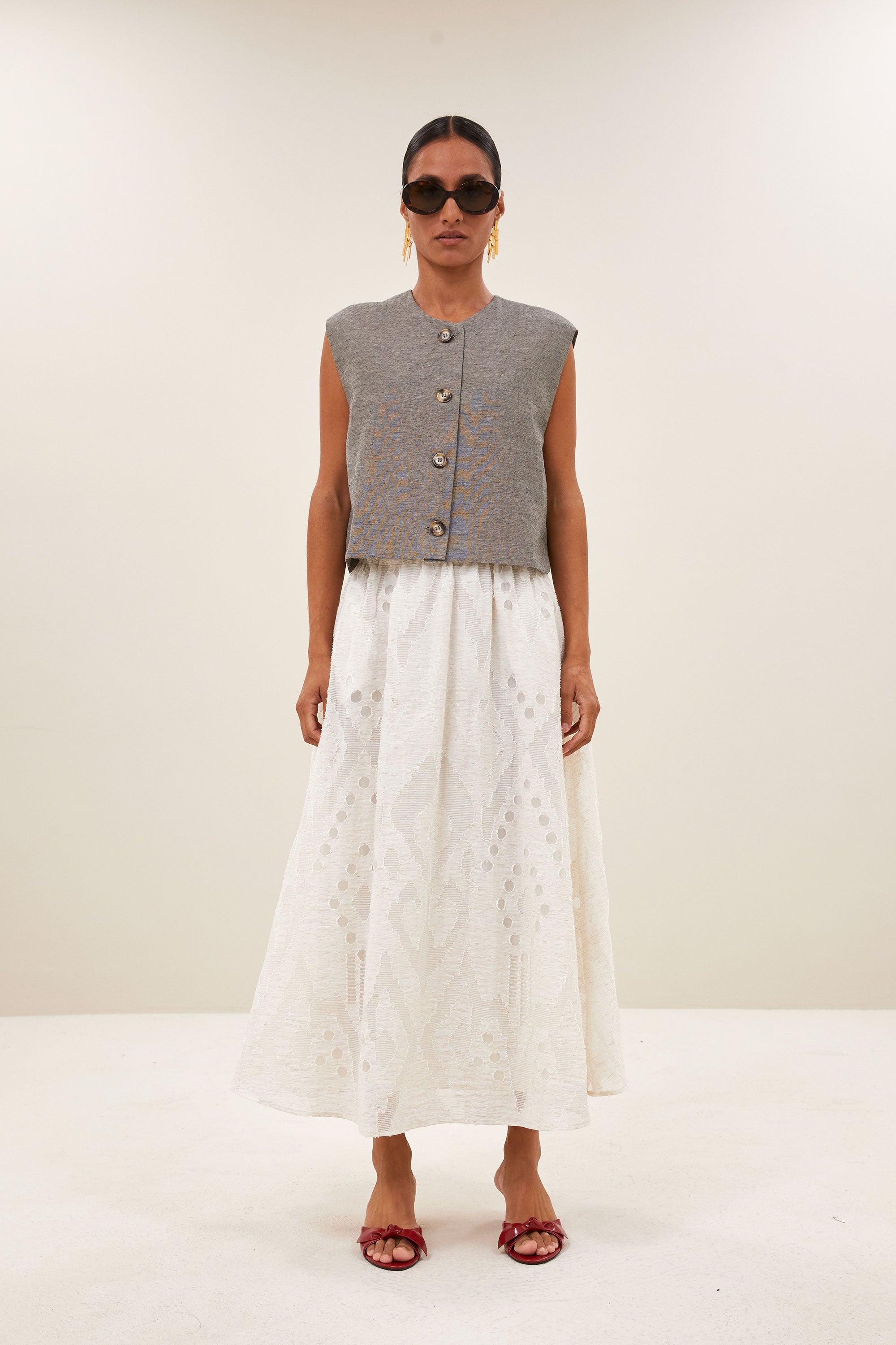 juta mist skirt | cream