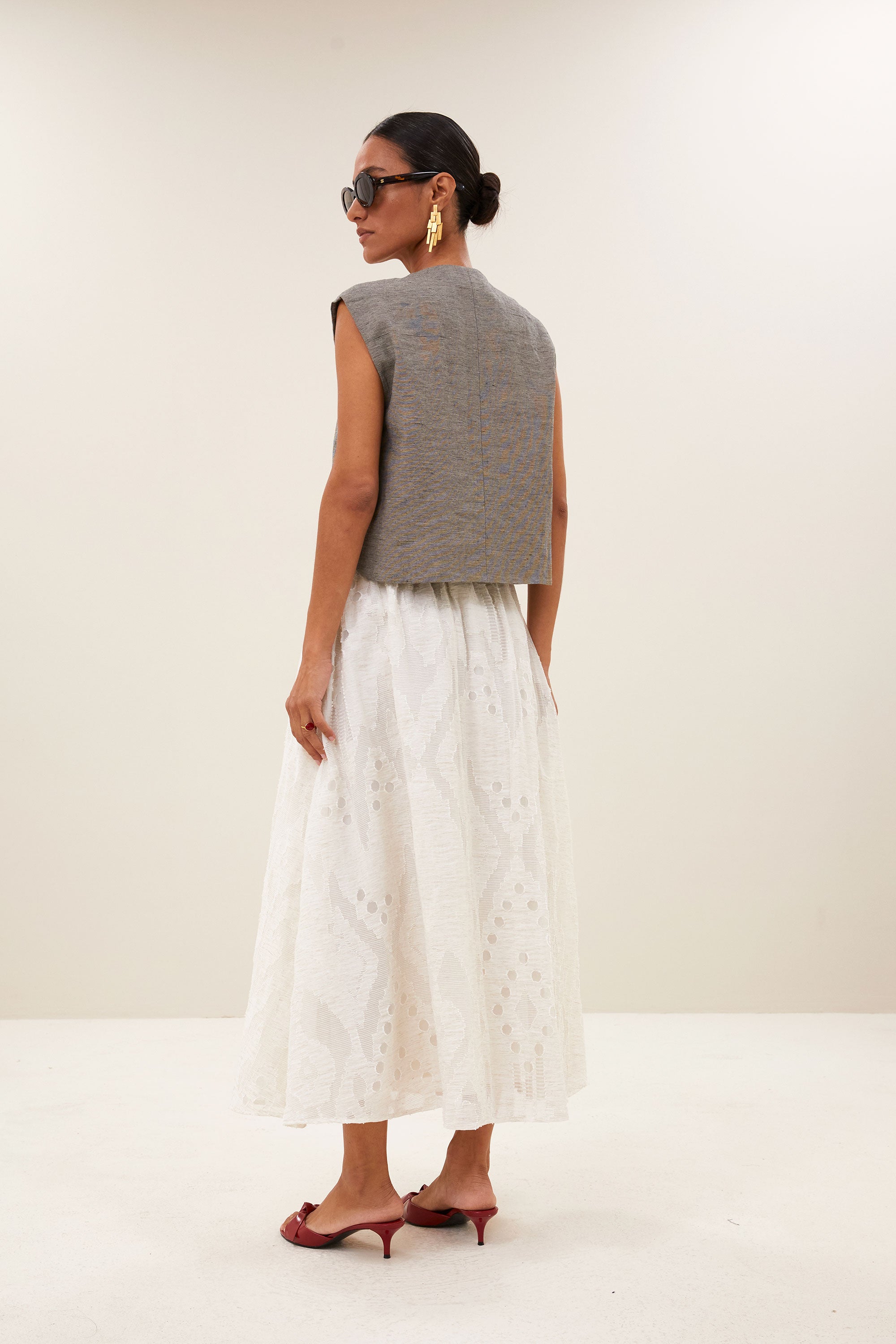 juta mist skirt | cream