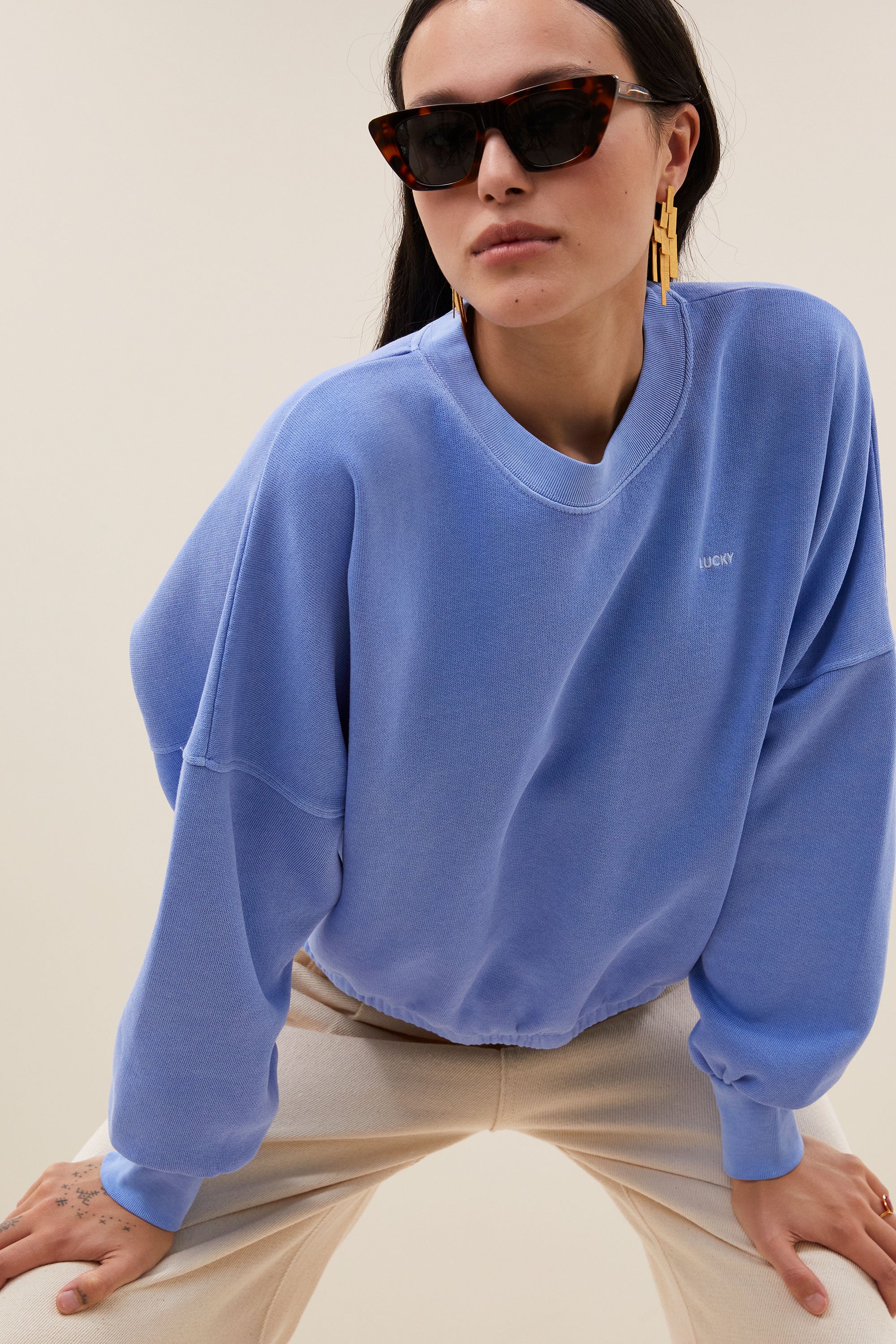 malyn sweater | city blue
