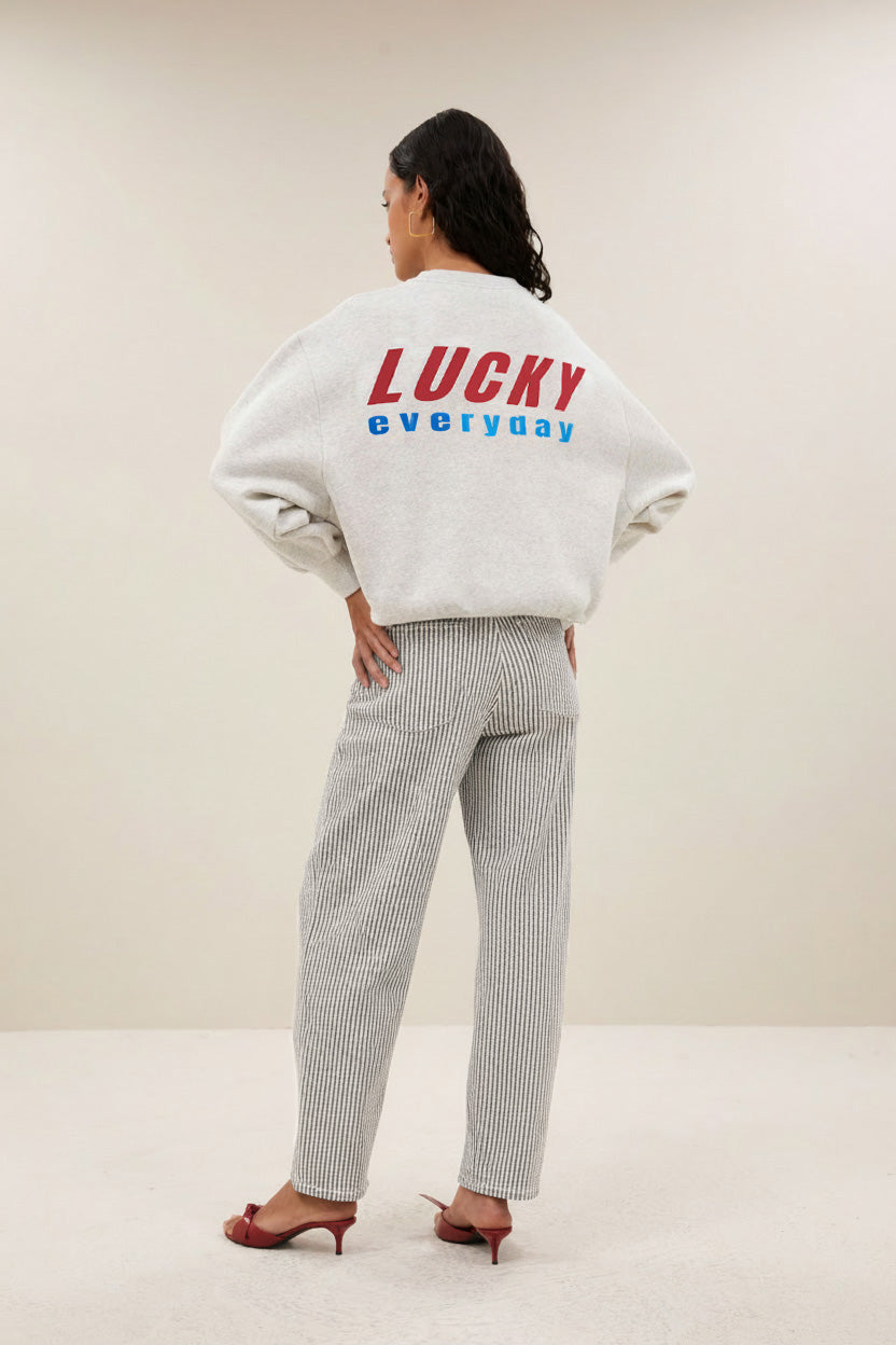 lew stripe pants | jet black stripe