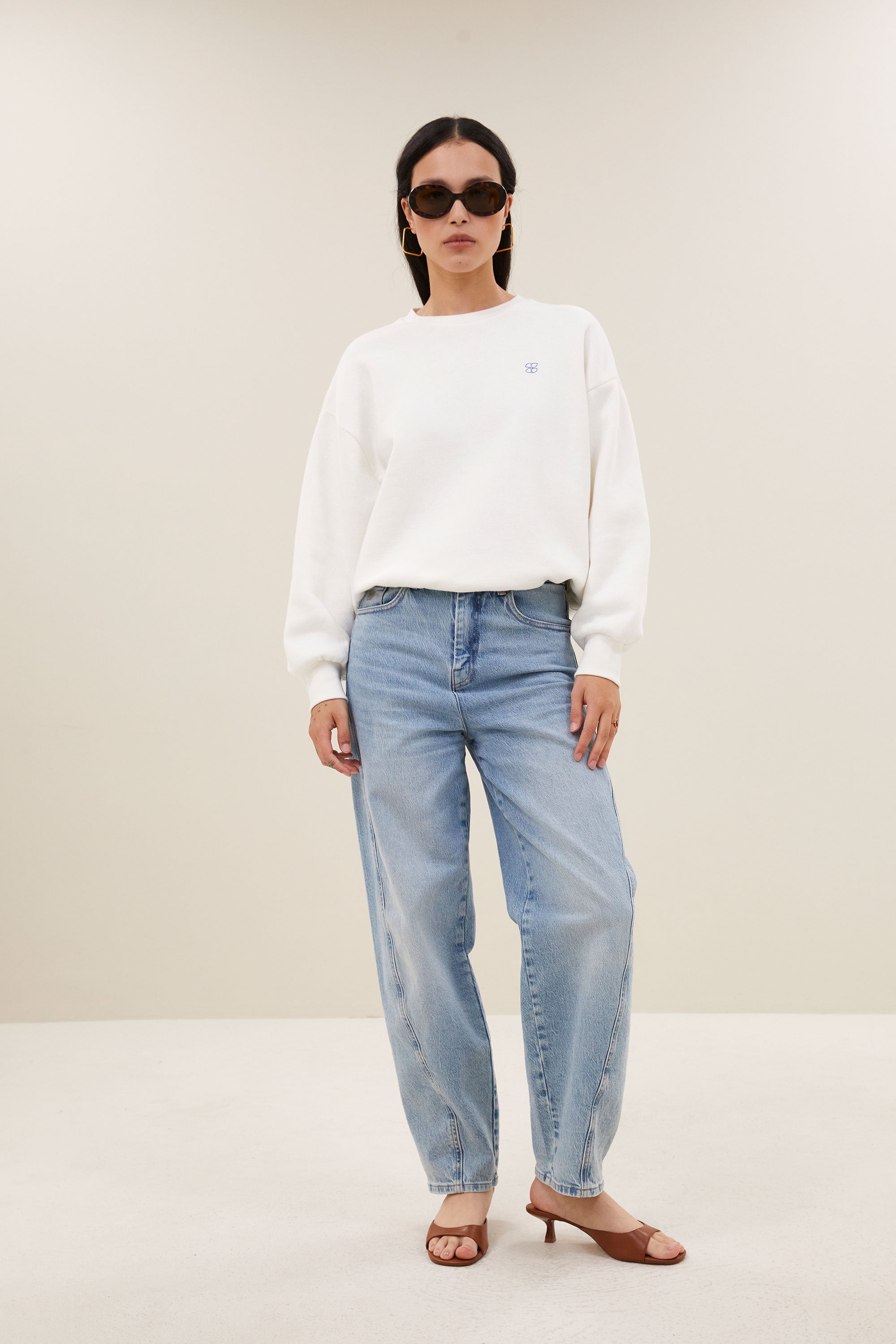 bibi lucky everyday sweater | off white