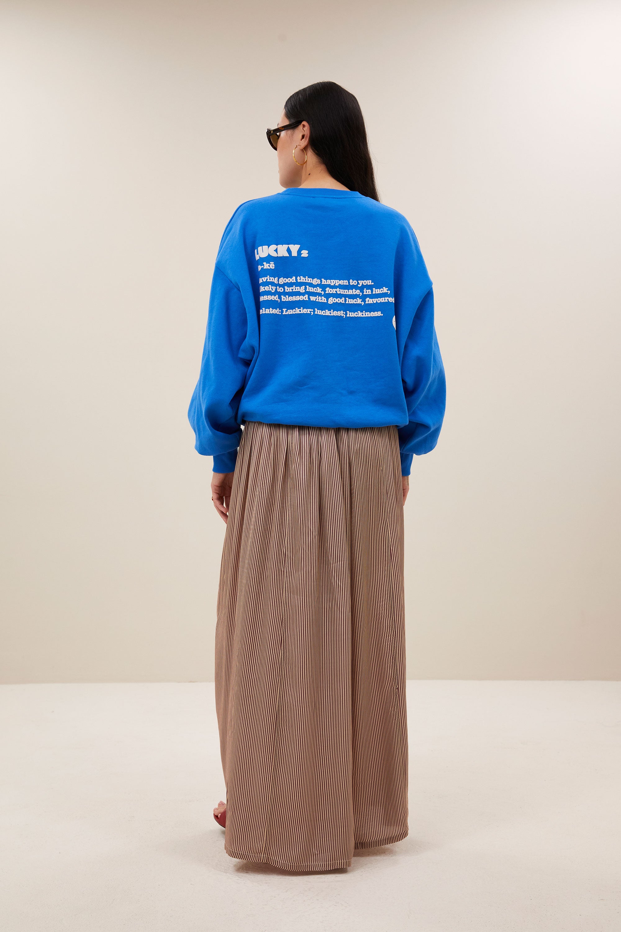 bibi dictionary sweater | french blue