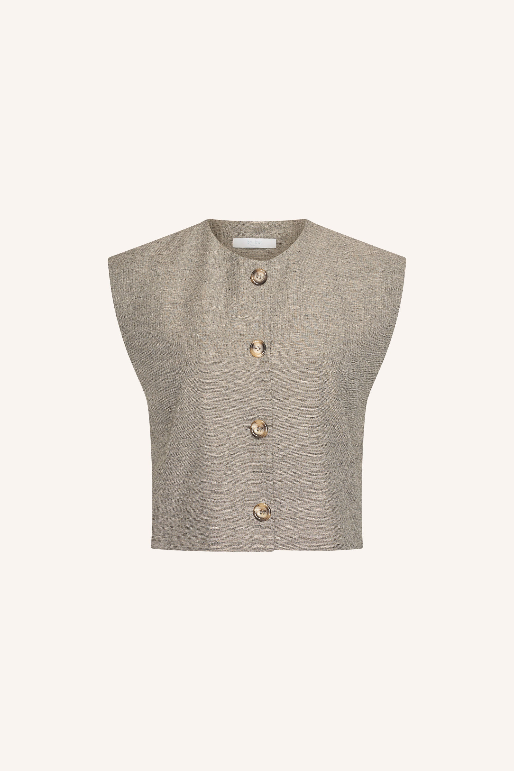 nori melange gilet | charcoal melee