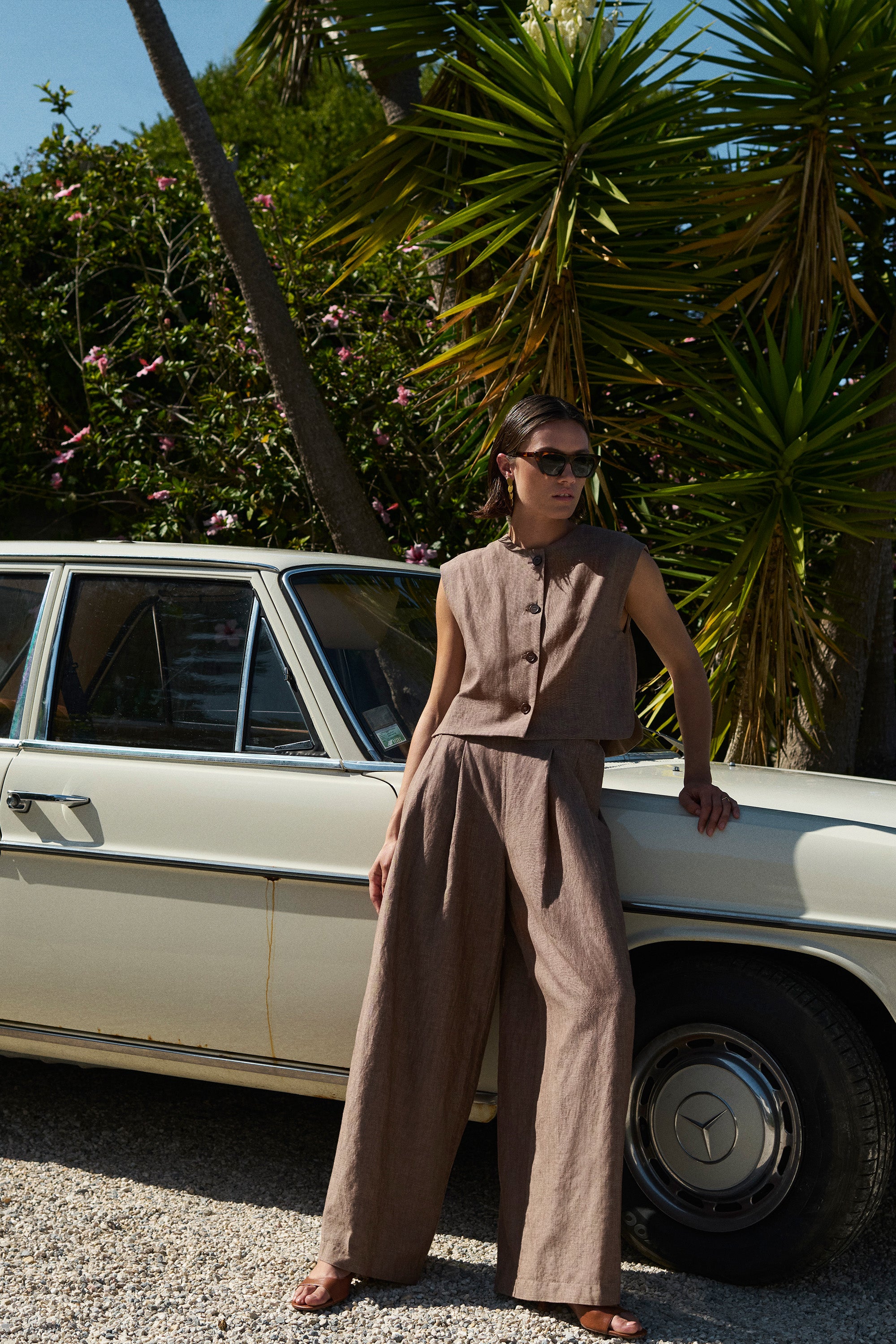 nori girone gilet | iced coffee