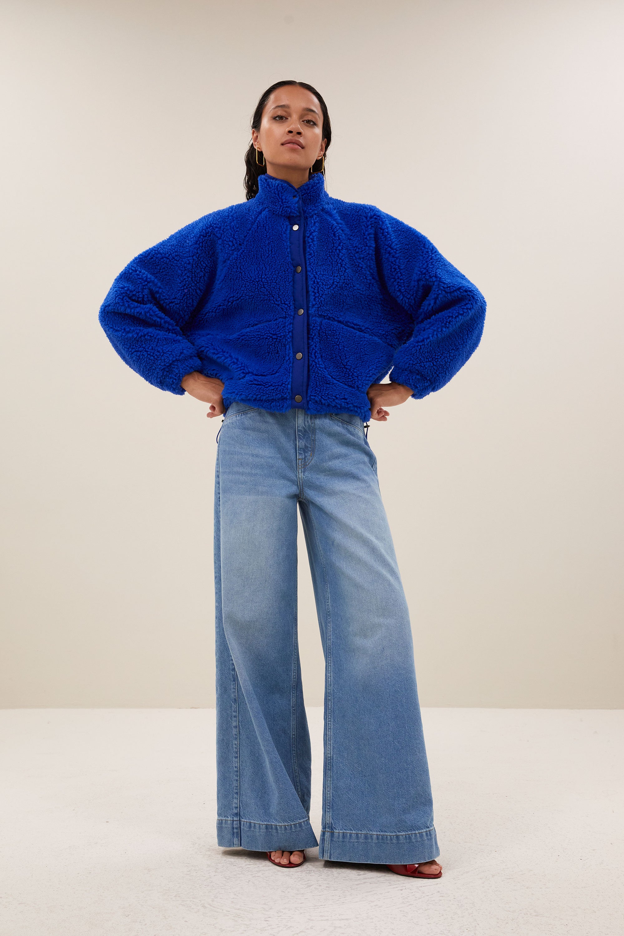 steve jacket | azul blue