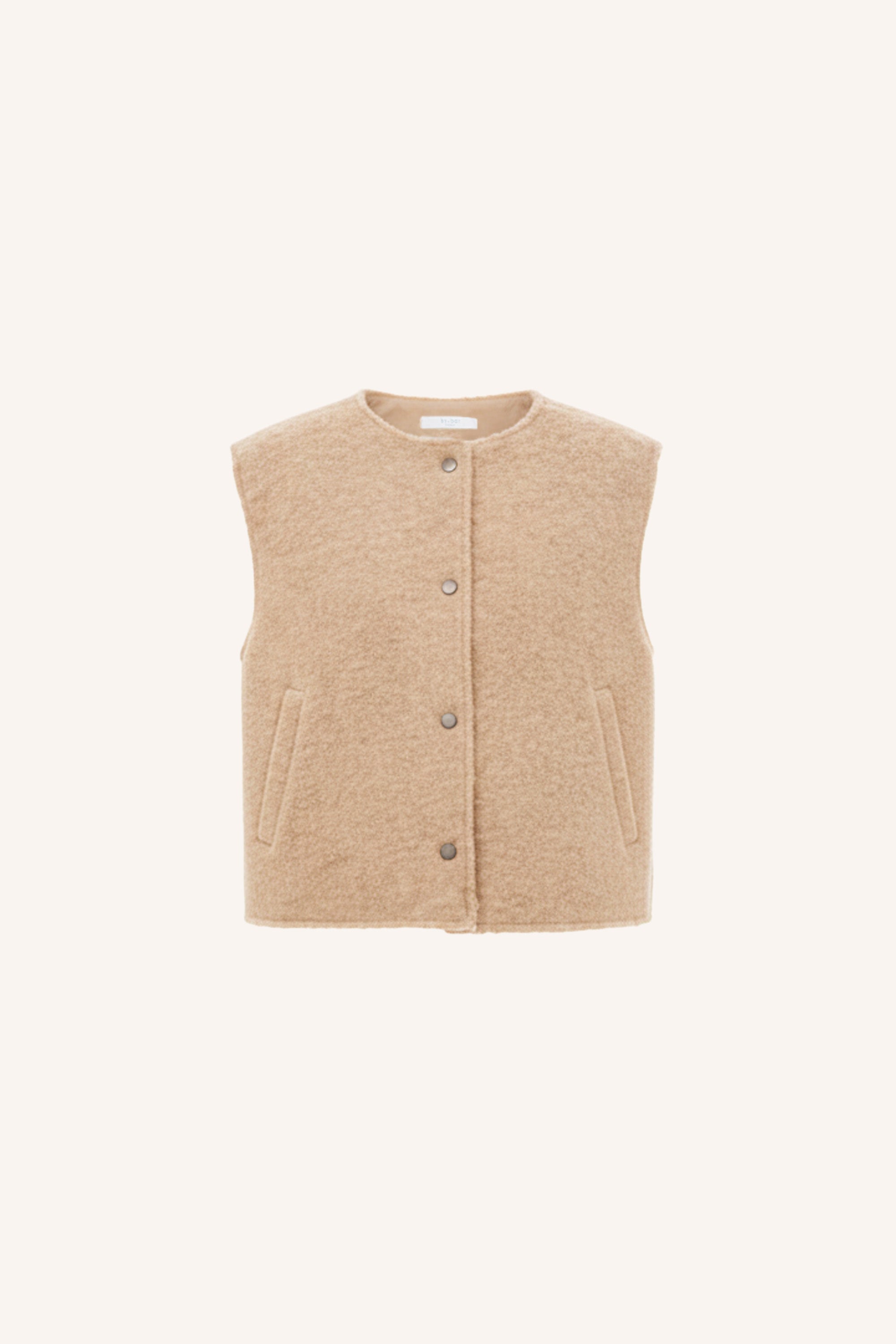 joelle wool jacket | sand melange