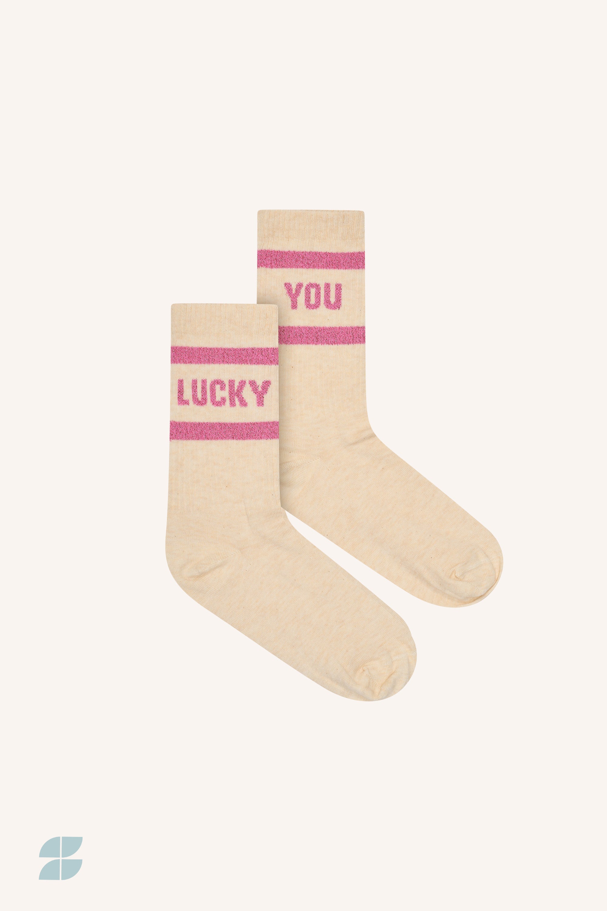 lucky sparkle oyster socks | bright pink