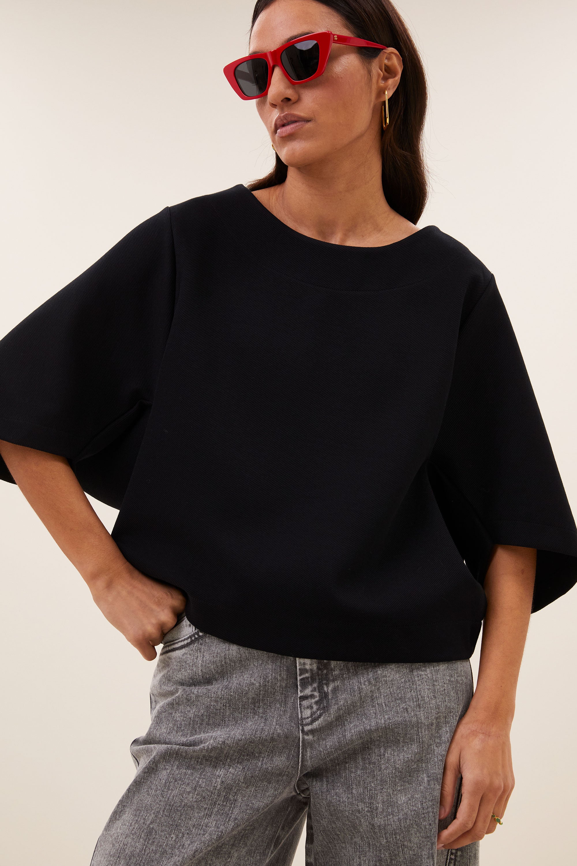 tess top | black