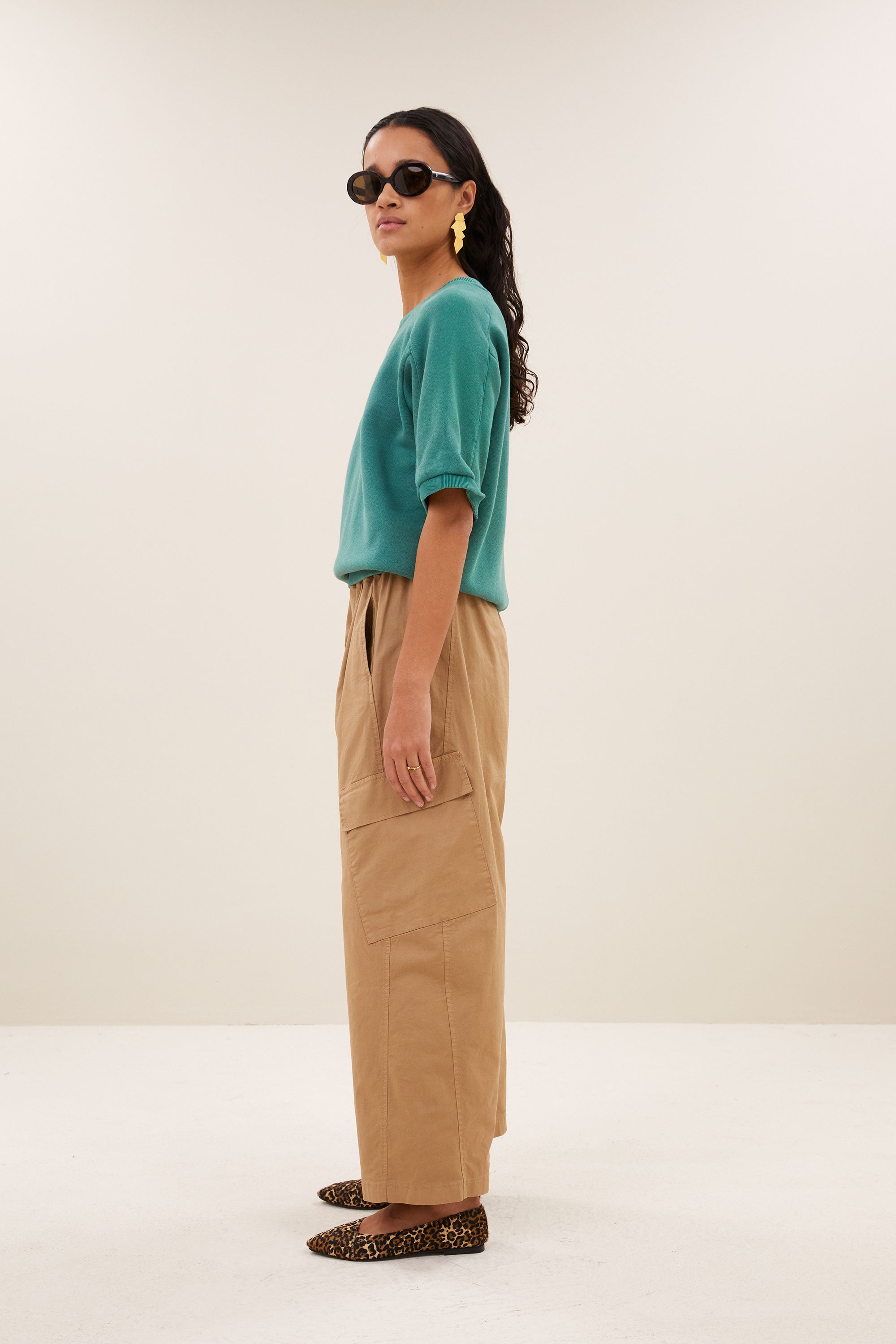 gina top | frosty green