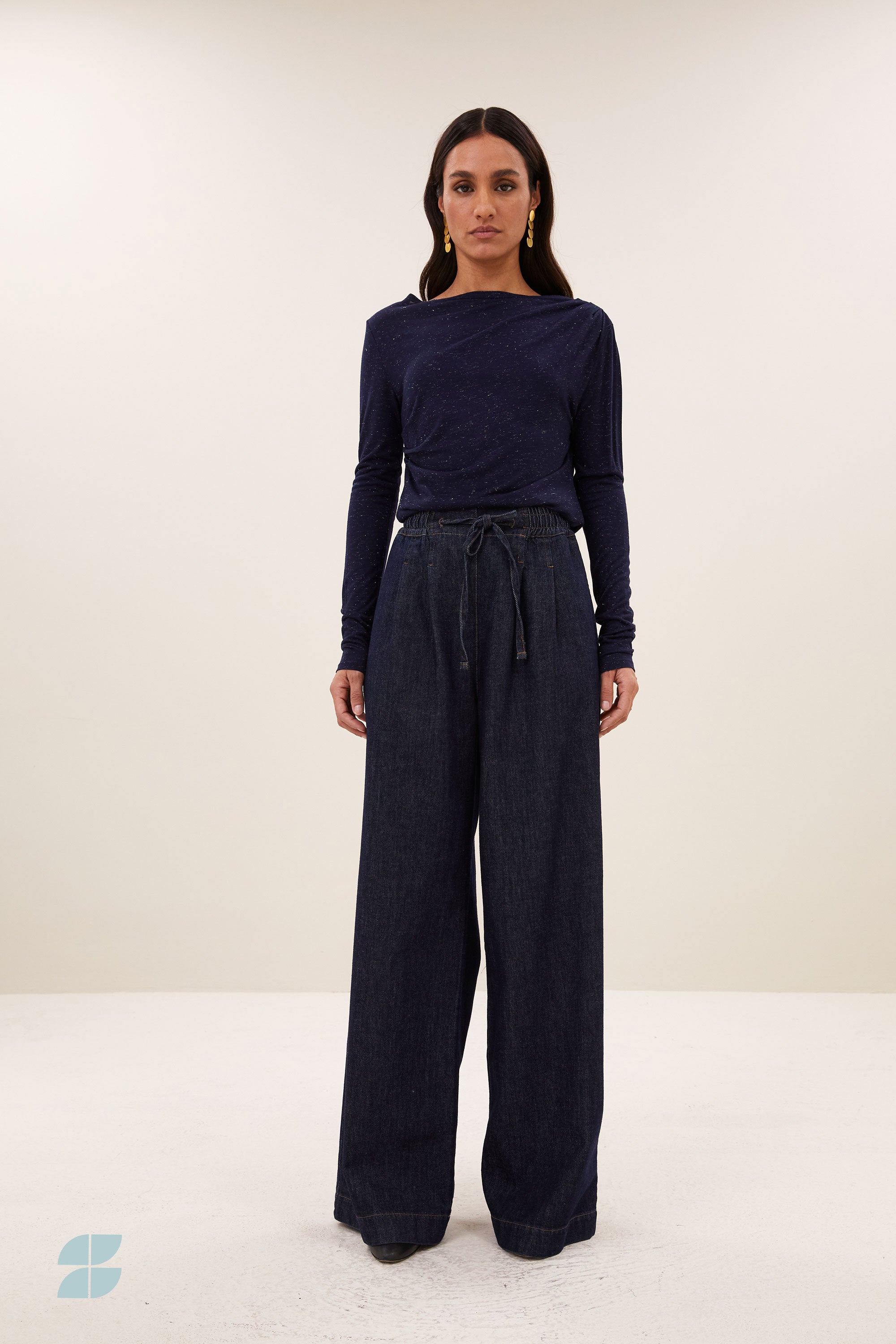 leya sparkle top | night sky