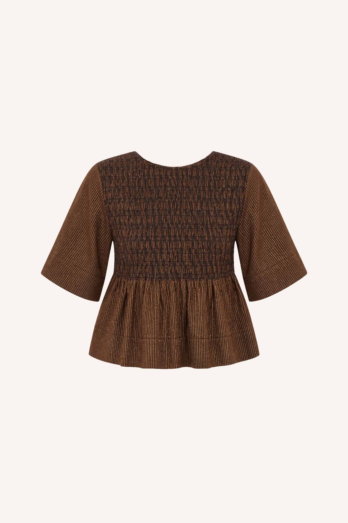 runa-festive-top-gold-casual fit-normale pasvorm-ronde halslijn-by-bar-productfoto