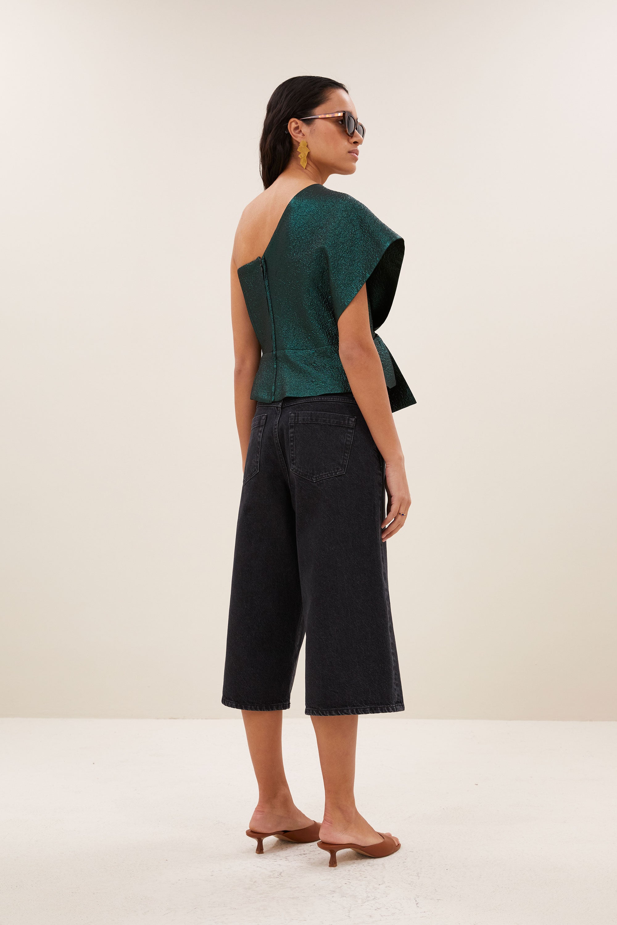 jula metallic top | green metallic