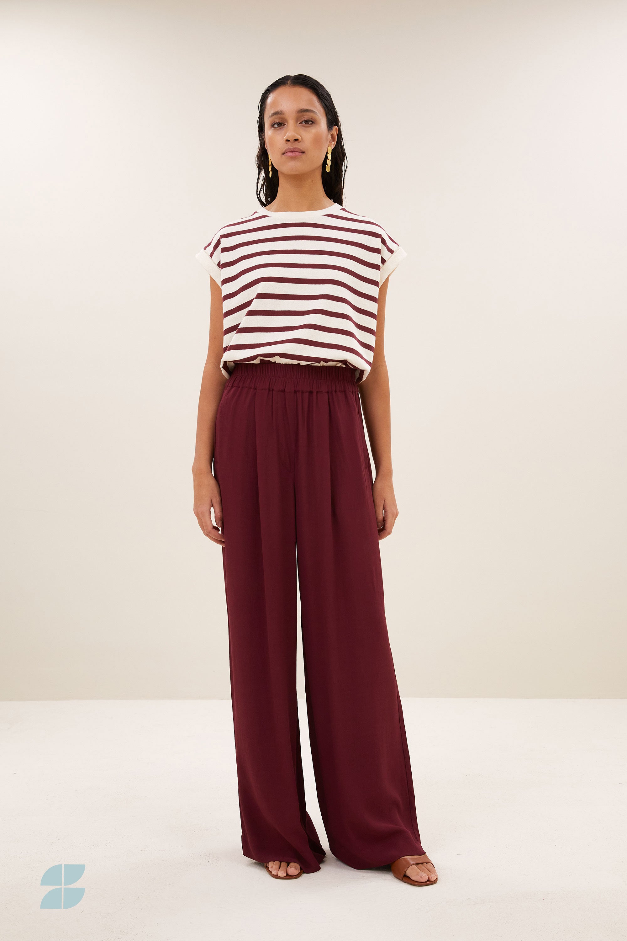 tobi stripe top | grain wine stripe