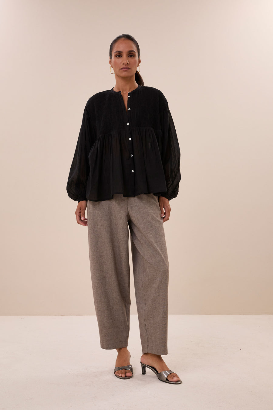 mine blouse | black