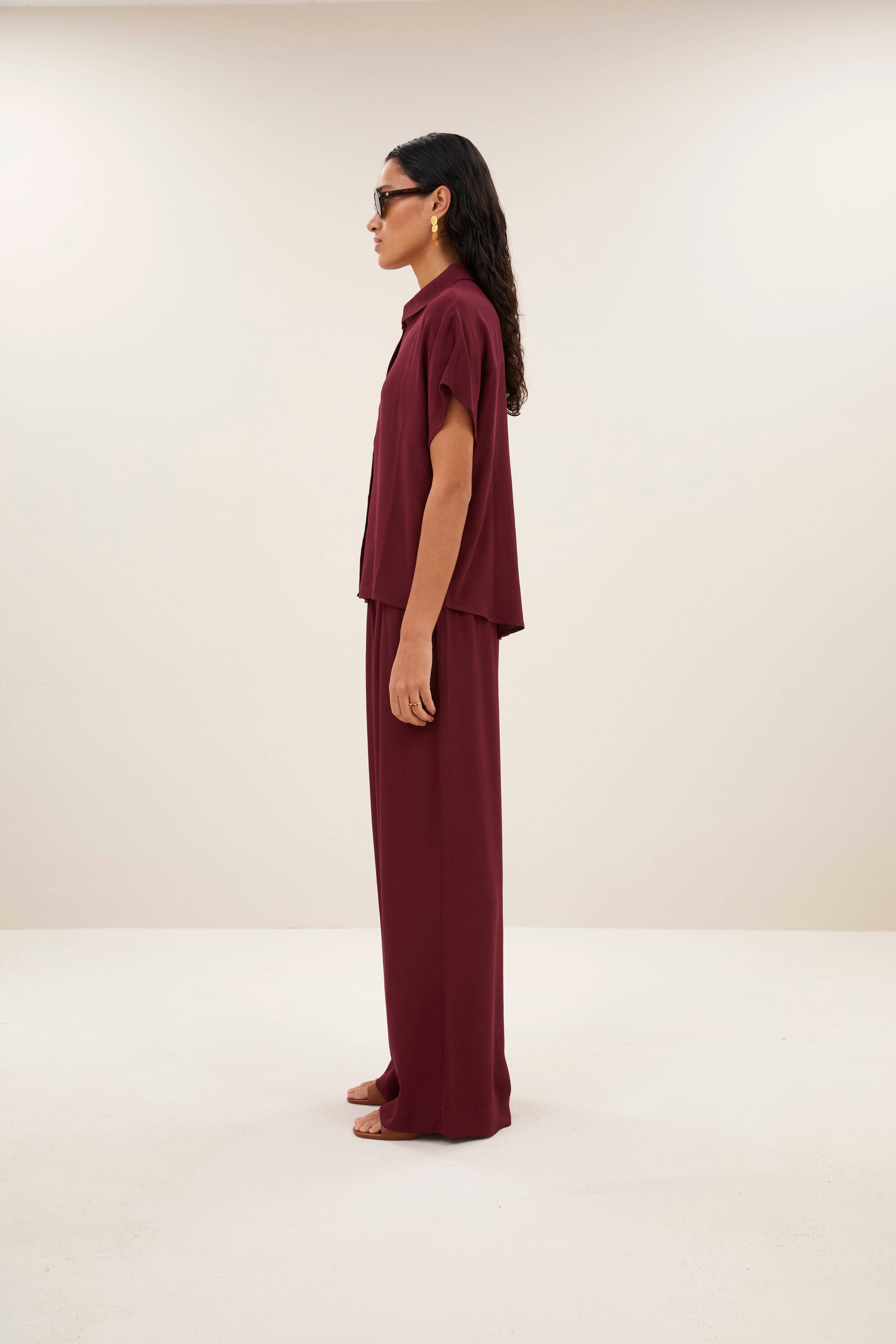 blouse-barley viscose blouse wine-by-bar-detail