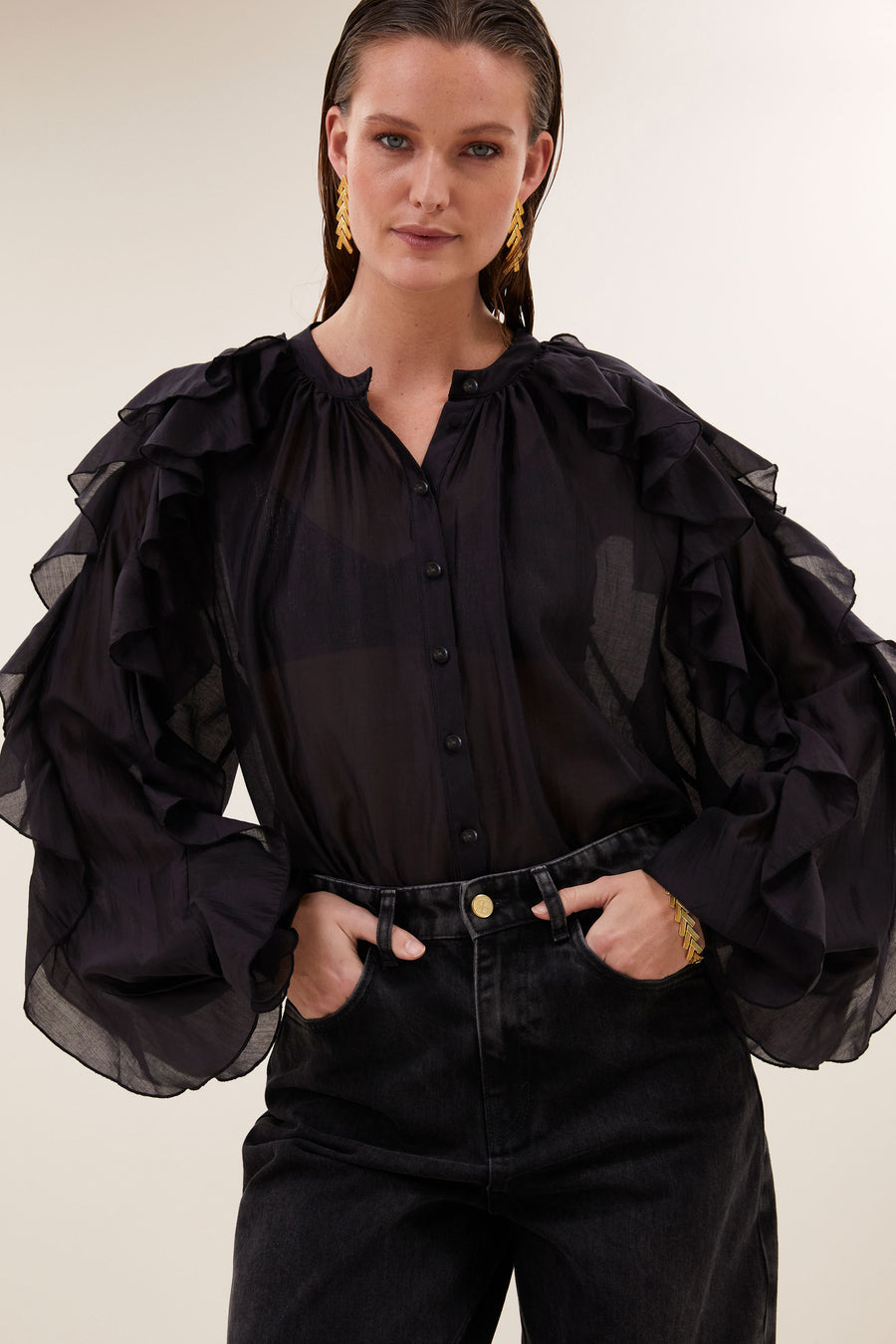miyu blouse | black
