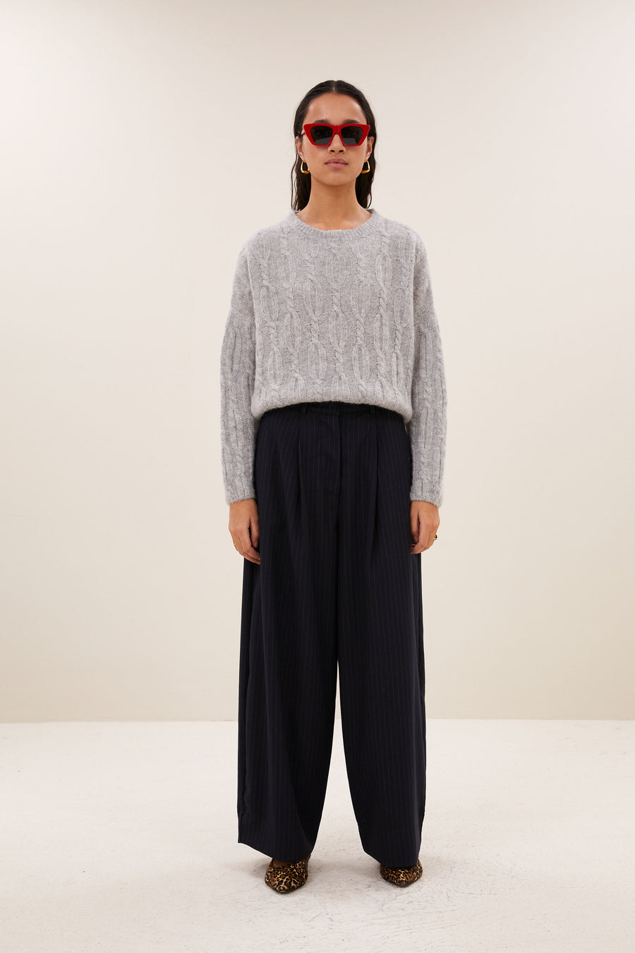 lora pullover | grey melee