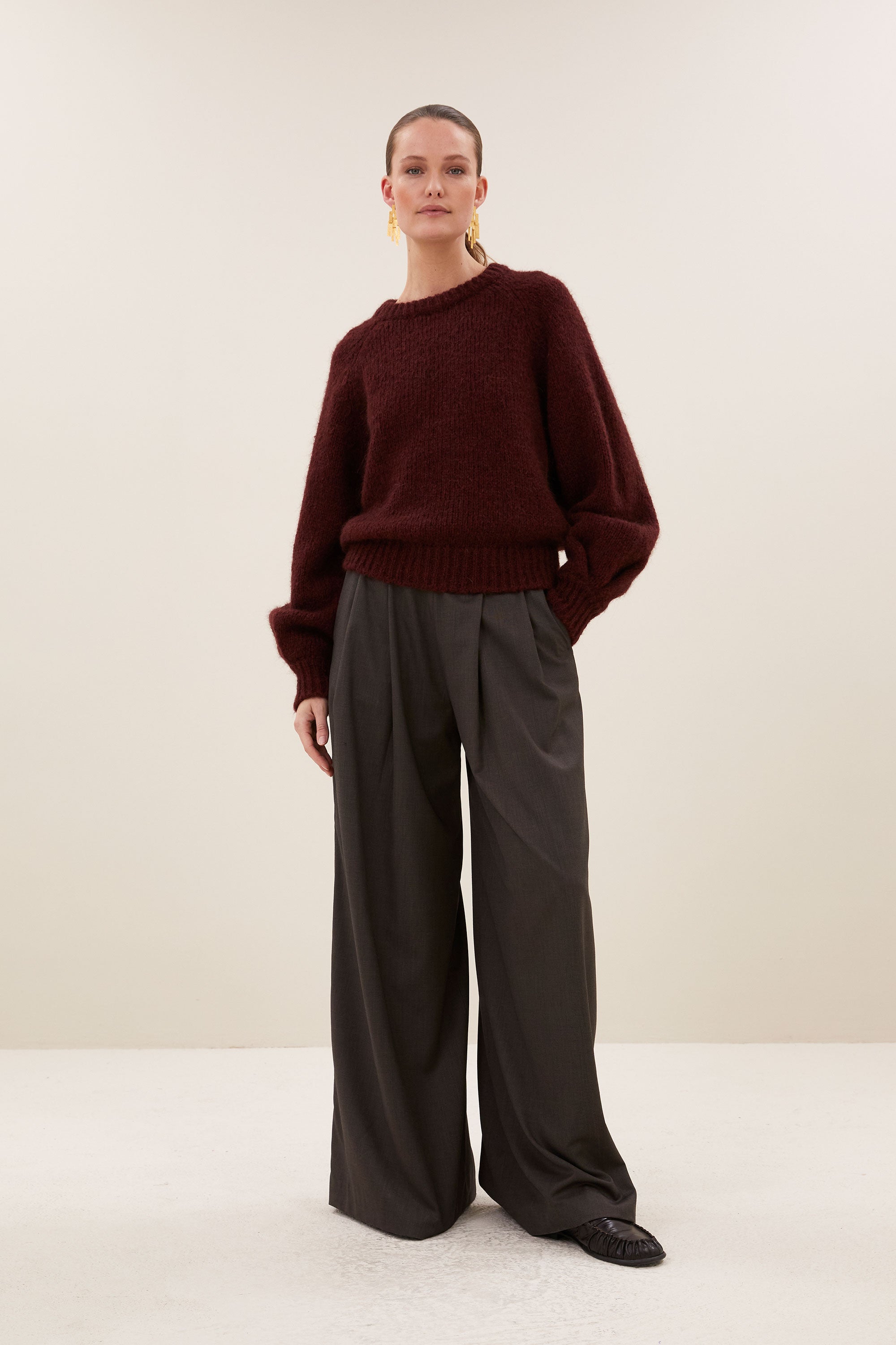 lucia pullover | wine