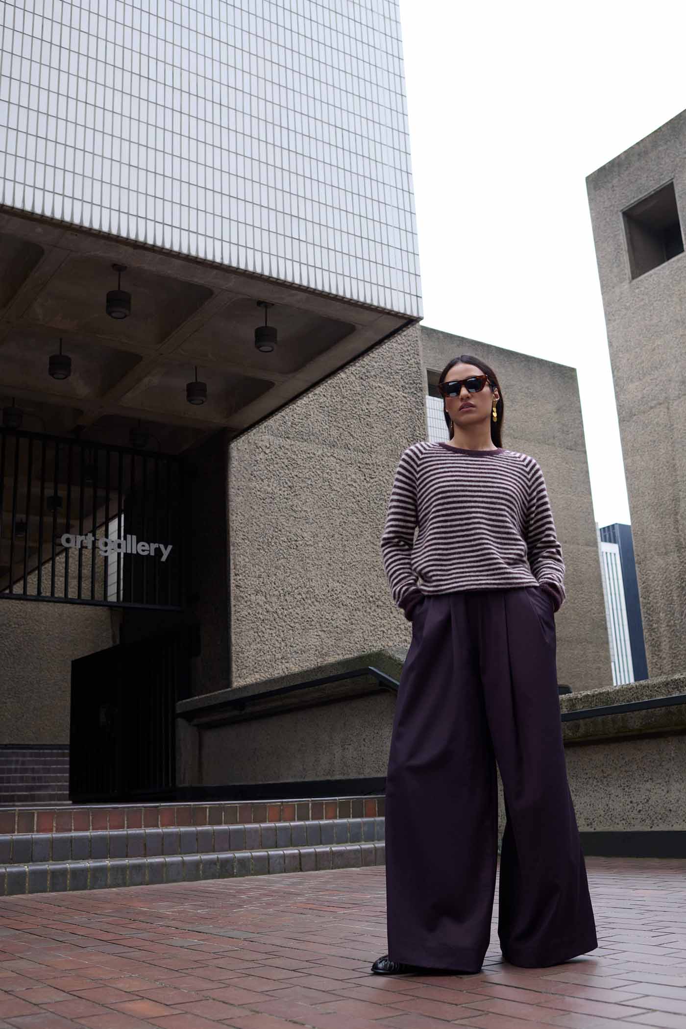 sally stripe pullover | burgundy crush stripe