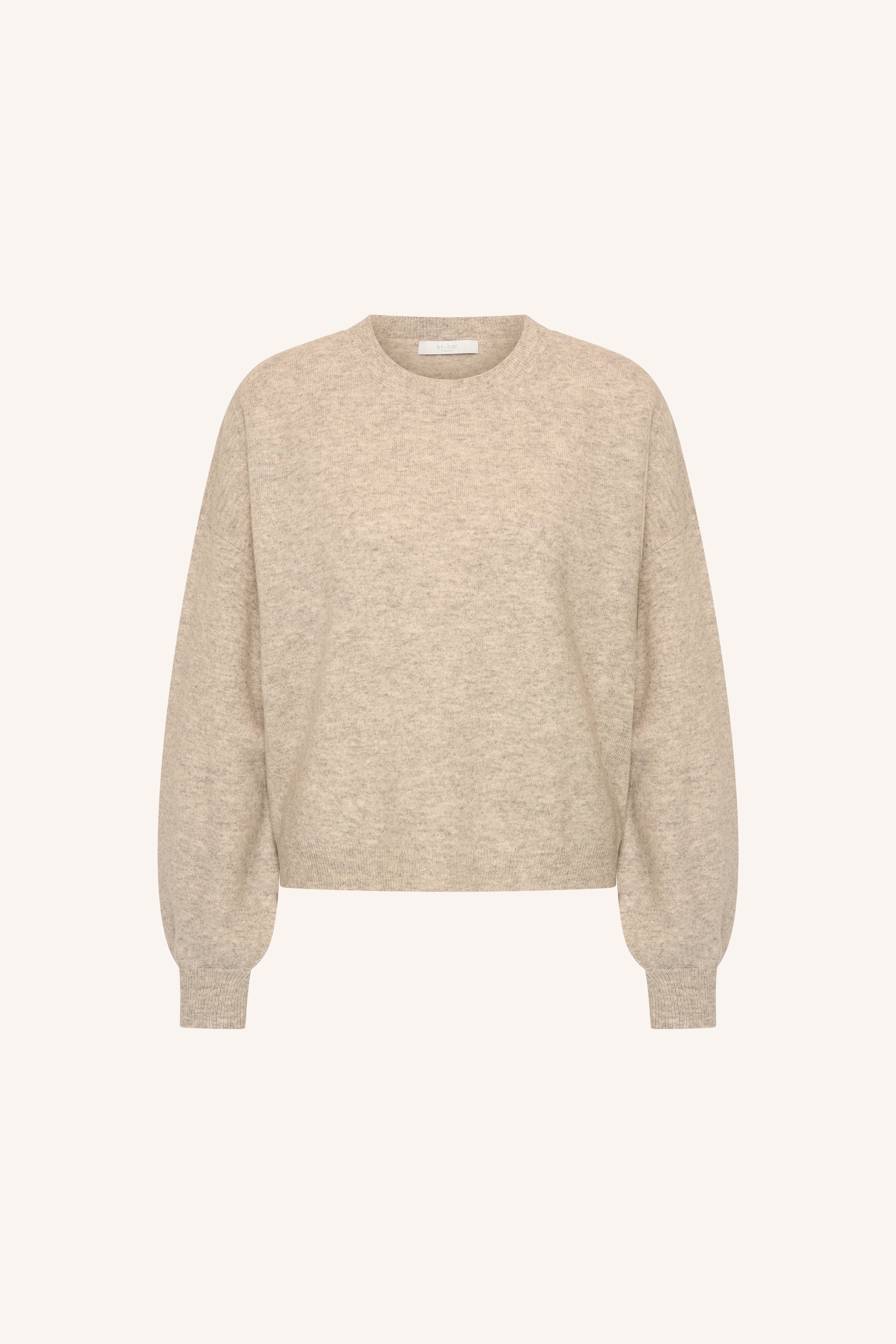 sammie round neck pullover | oyster melee