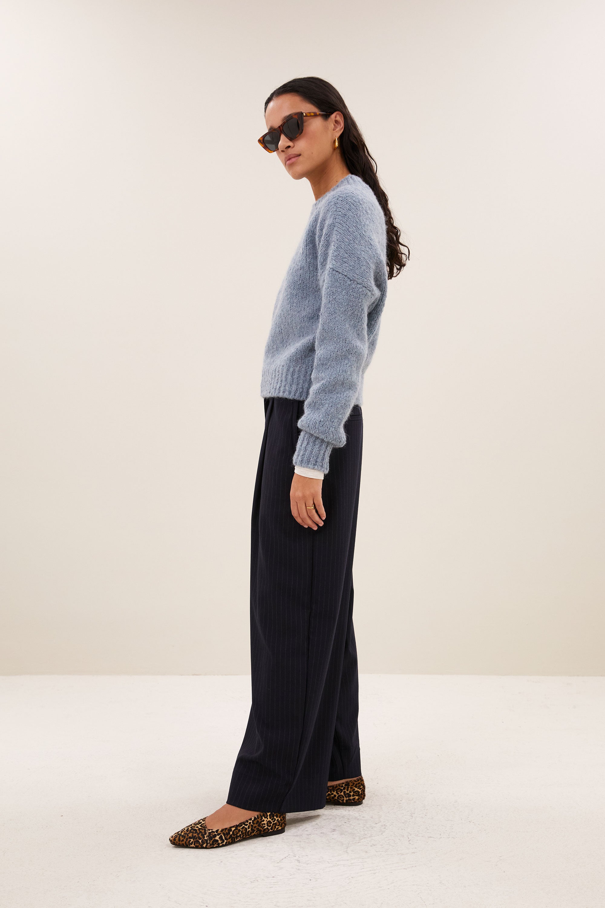 sonny bulky pullover | cloud blue