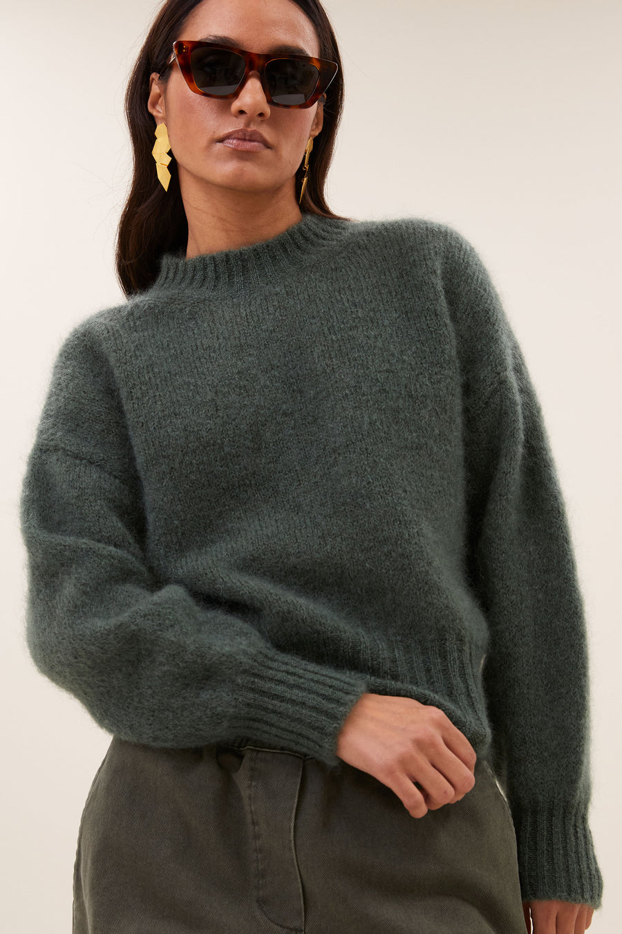 sonny pullover | frosted olive