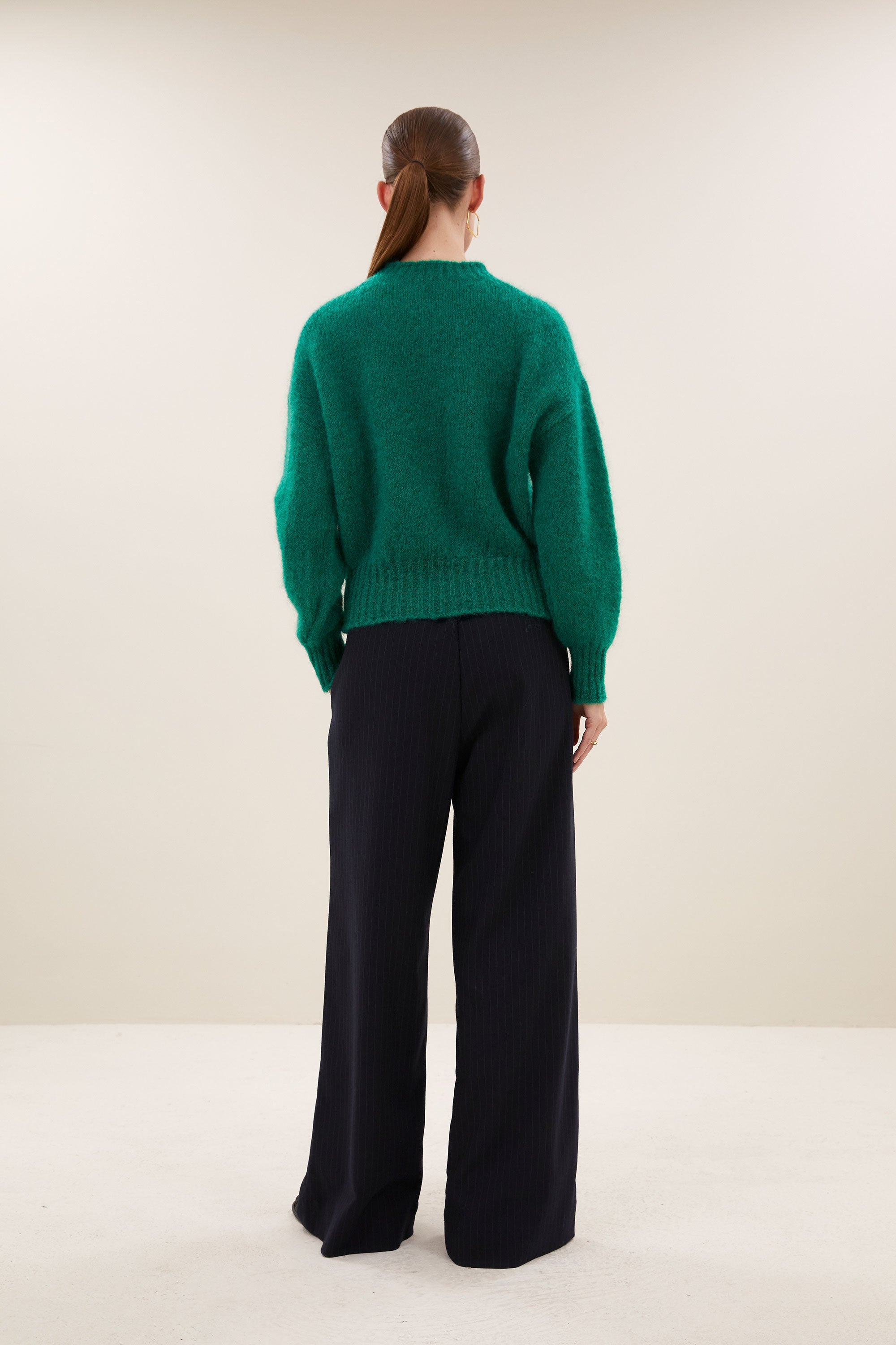 sonny-pullover-evergreen-comfortabele draagervaring-gebreide patronen-must-have essential-by-bar-achteraanzicht