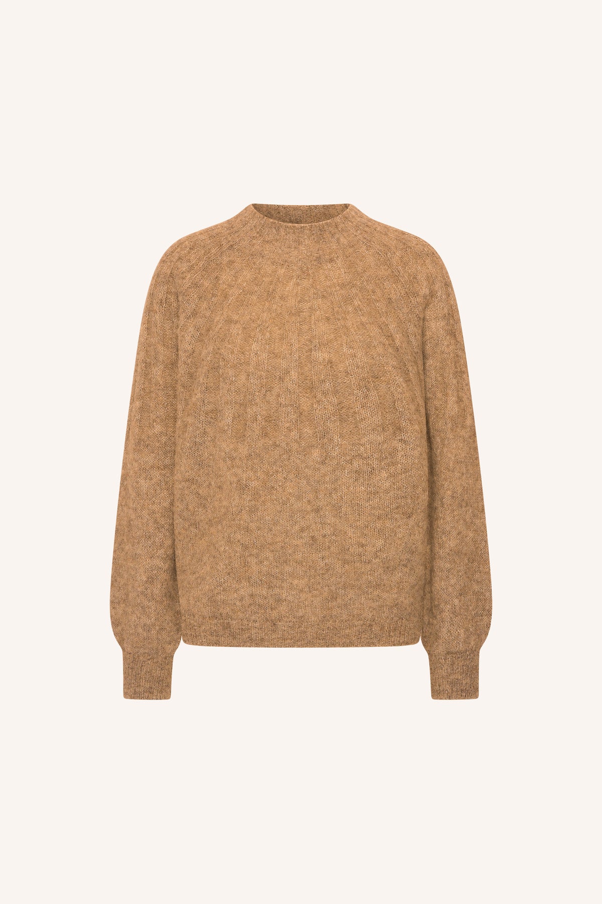 zoe-pullover-camel-alpacamix kwaliteit-all-time classic-ronde halslijn-by-bar-productfoto