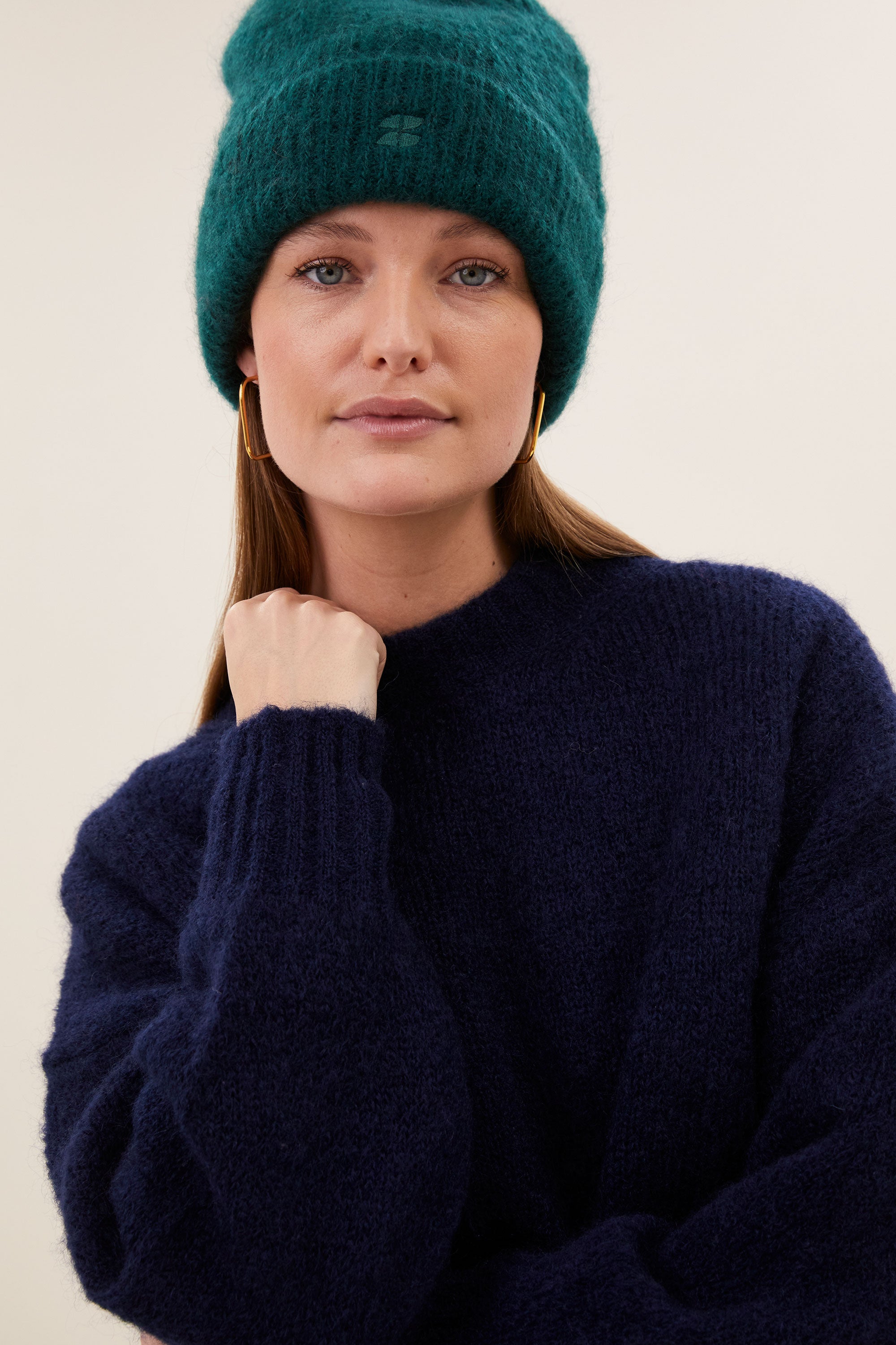 logo beanie | dark green