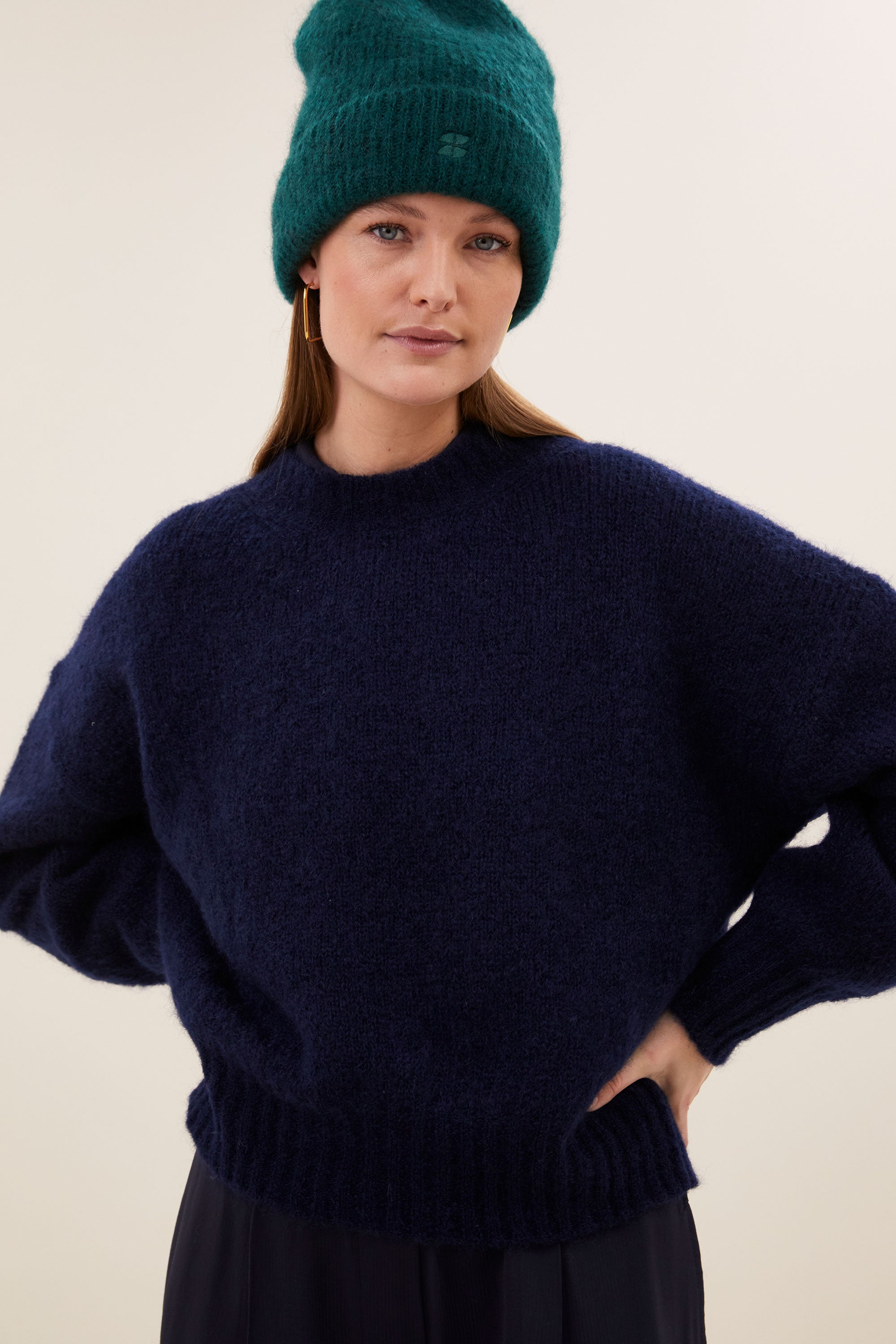 logo beanie | dark green