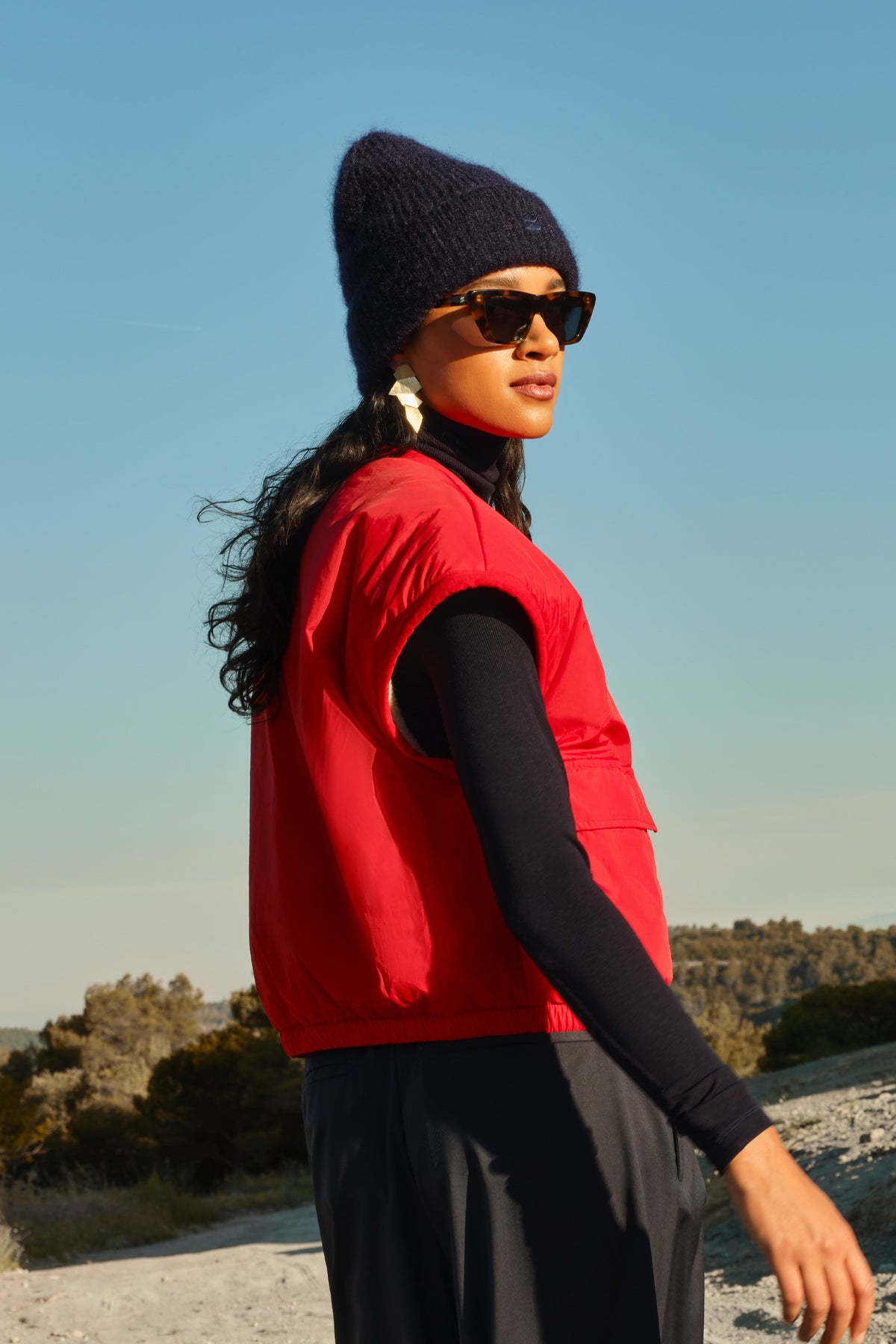 logo beanie | midnight