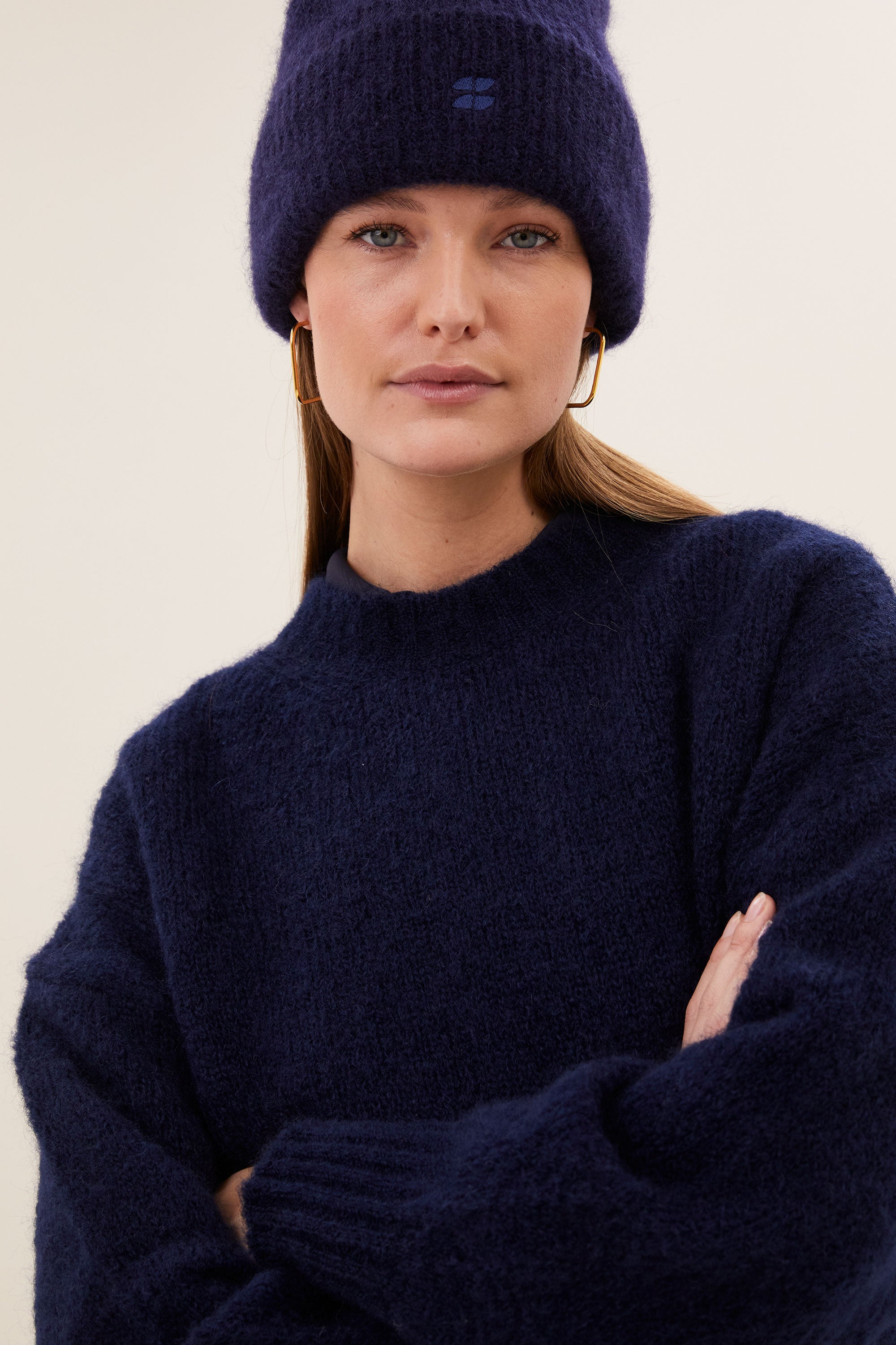 logo beanie | midnight