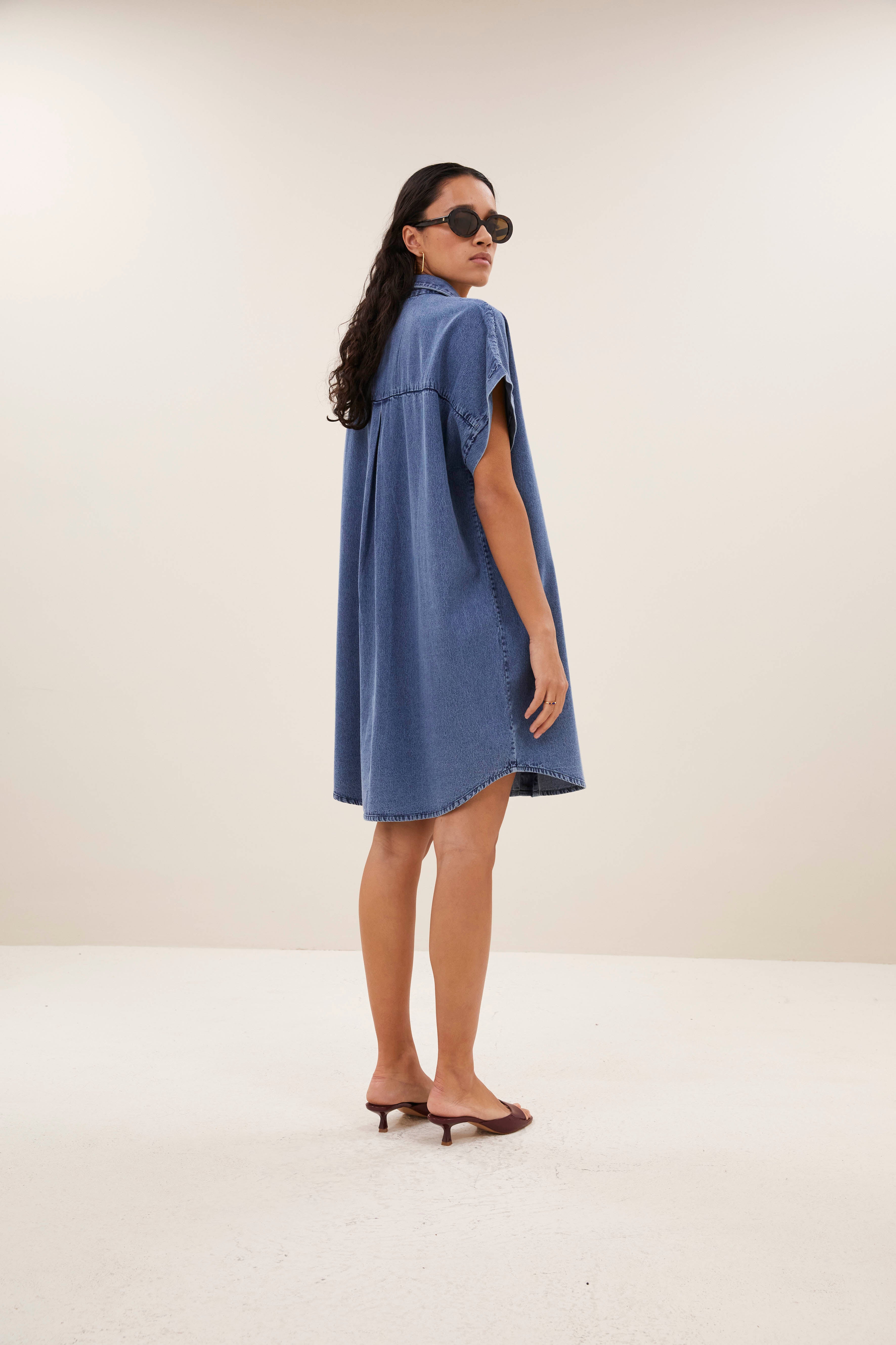 dress-hella denim dress medium denim-by-bar-aanvullende foto
