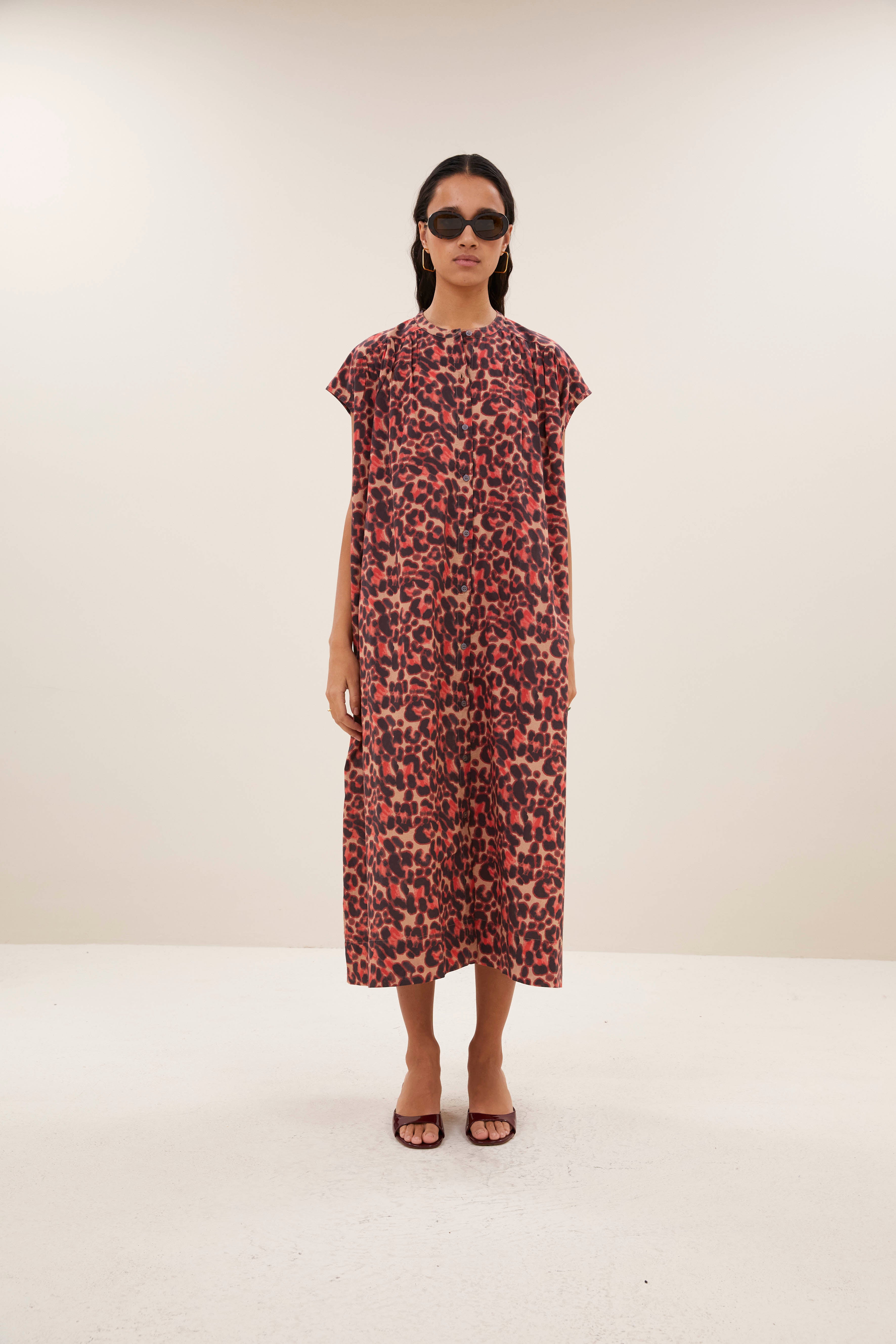 dress-nana cheetah dress cheetah blush-by-bar-vooraanzicht