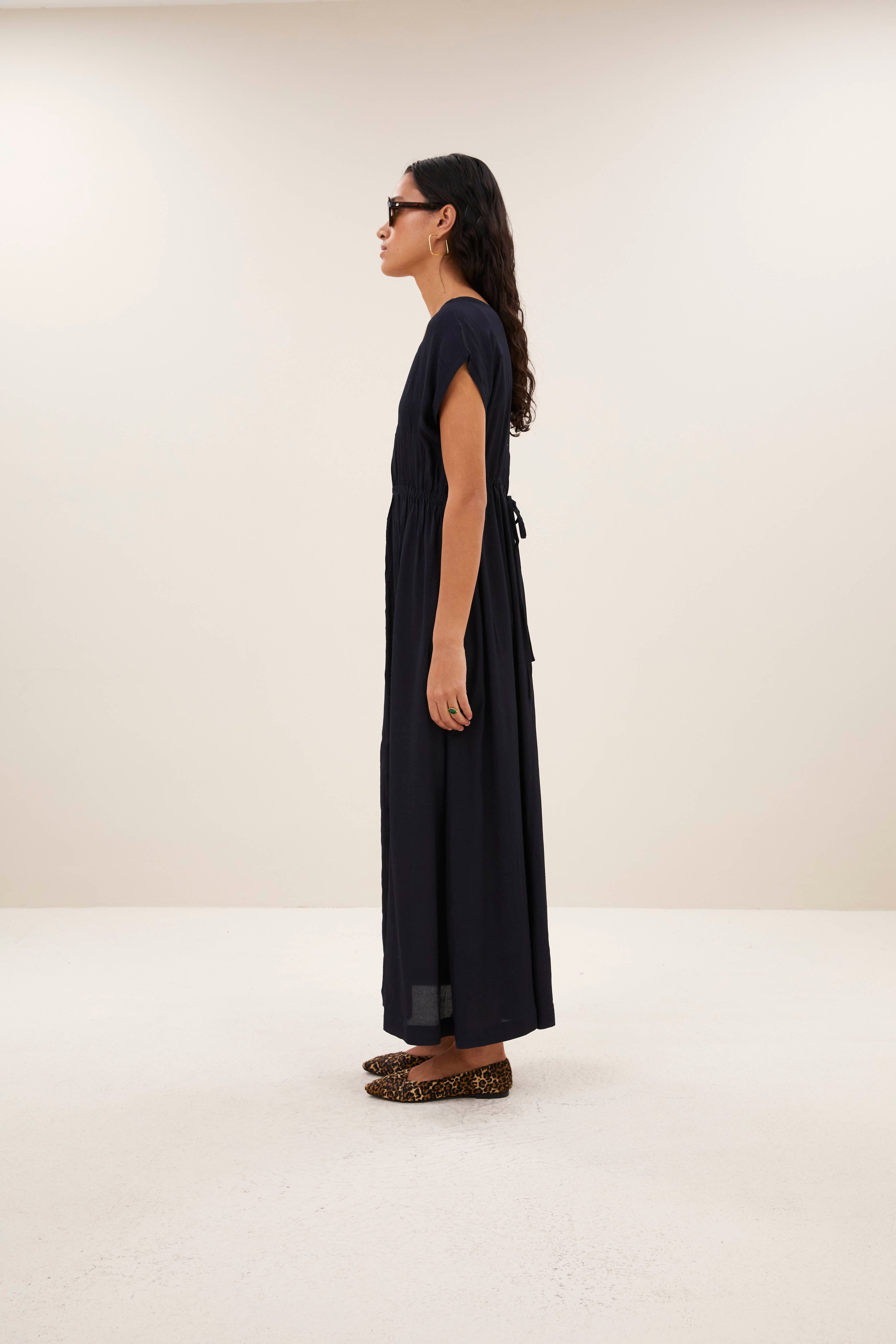 dress-yuki twill dress captain blue-by-bar-aanvullende foto