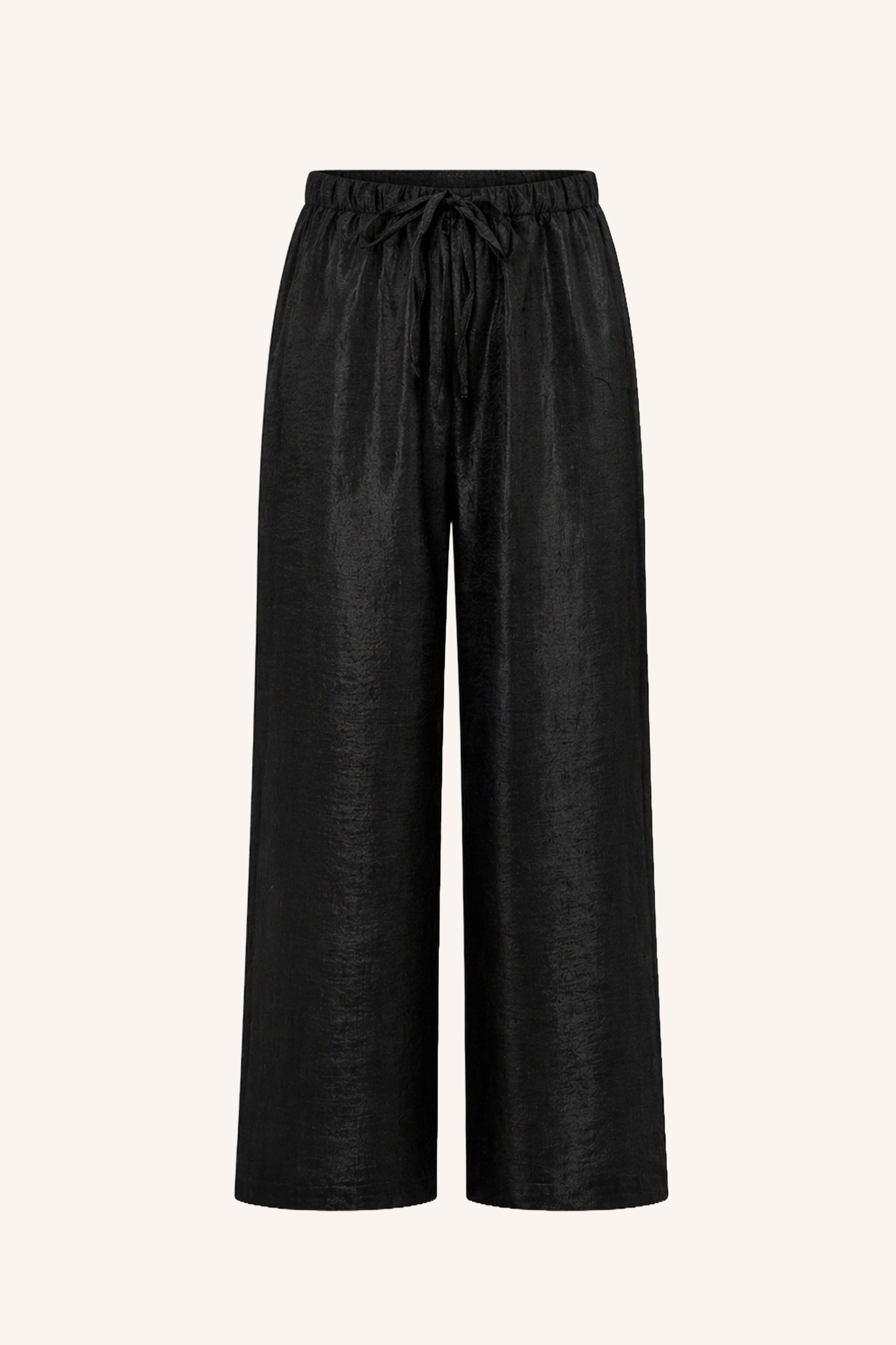pelle metallic pants | black