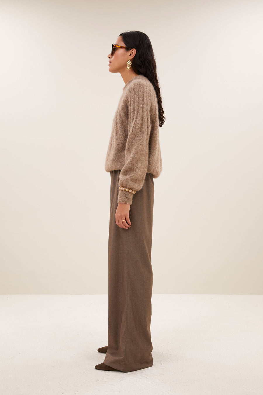 benji melange pants | biscuit melee