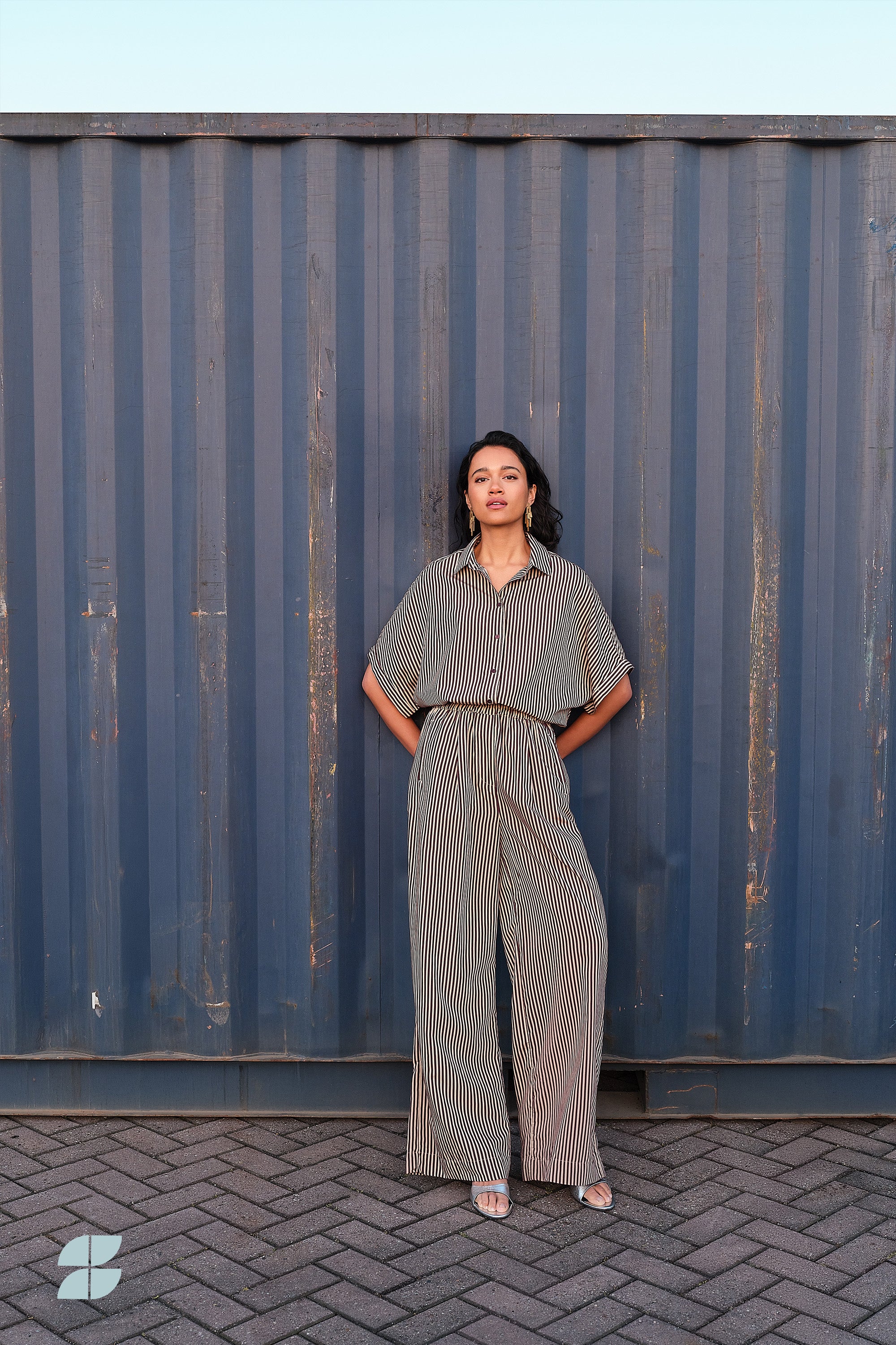 celin stripe pants | midnight stripe