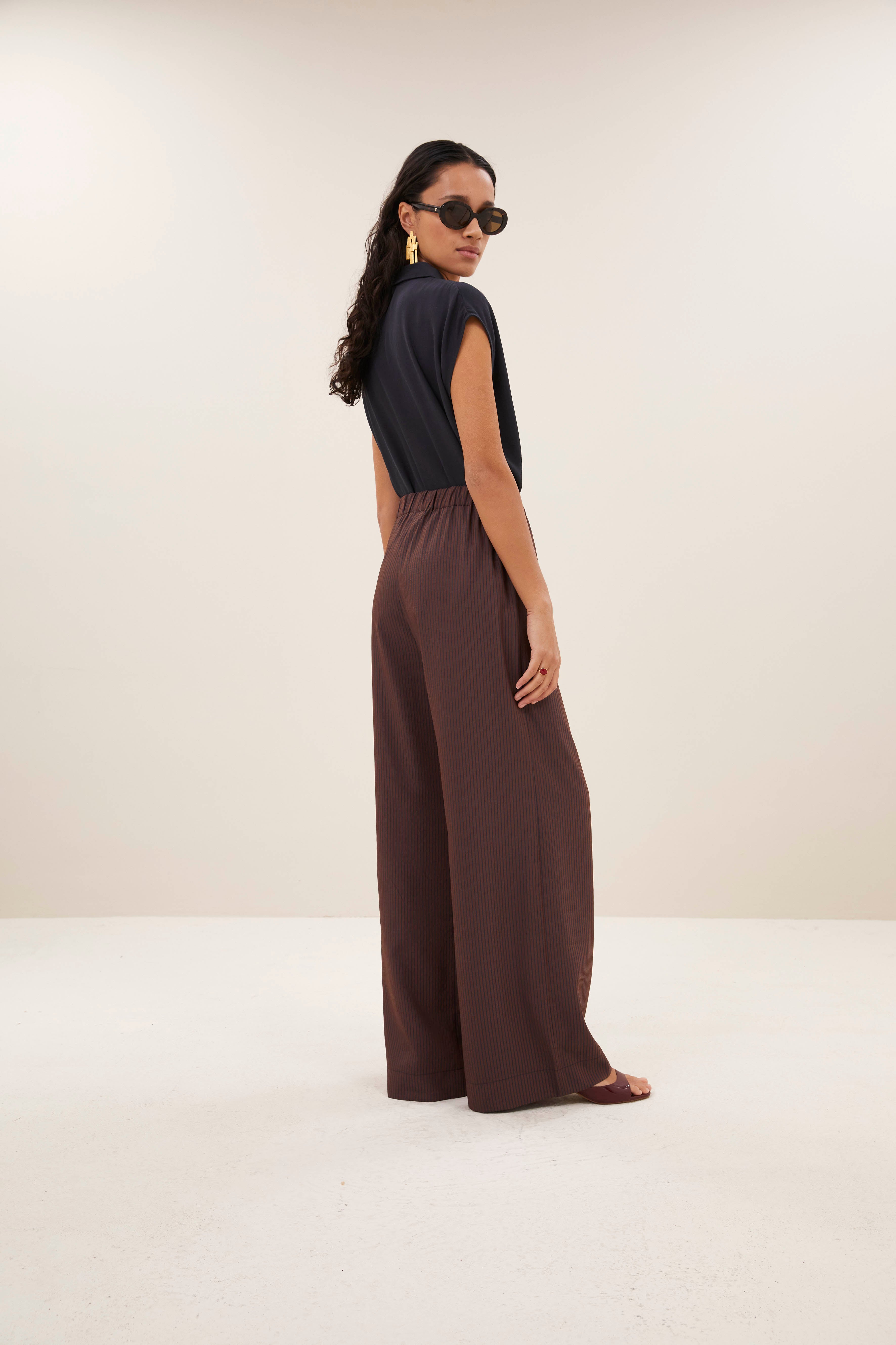 pants-celin tan stripe pants tanning stripe-by-bar-aanvullende foto