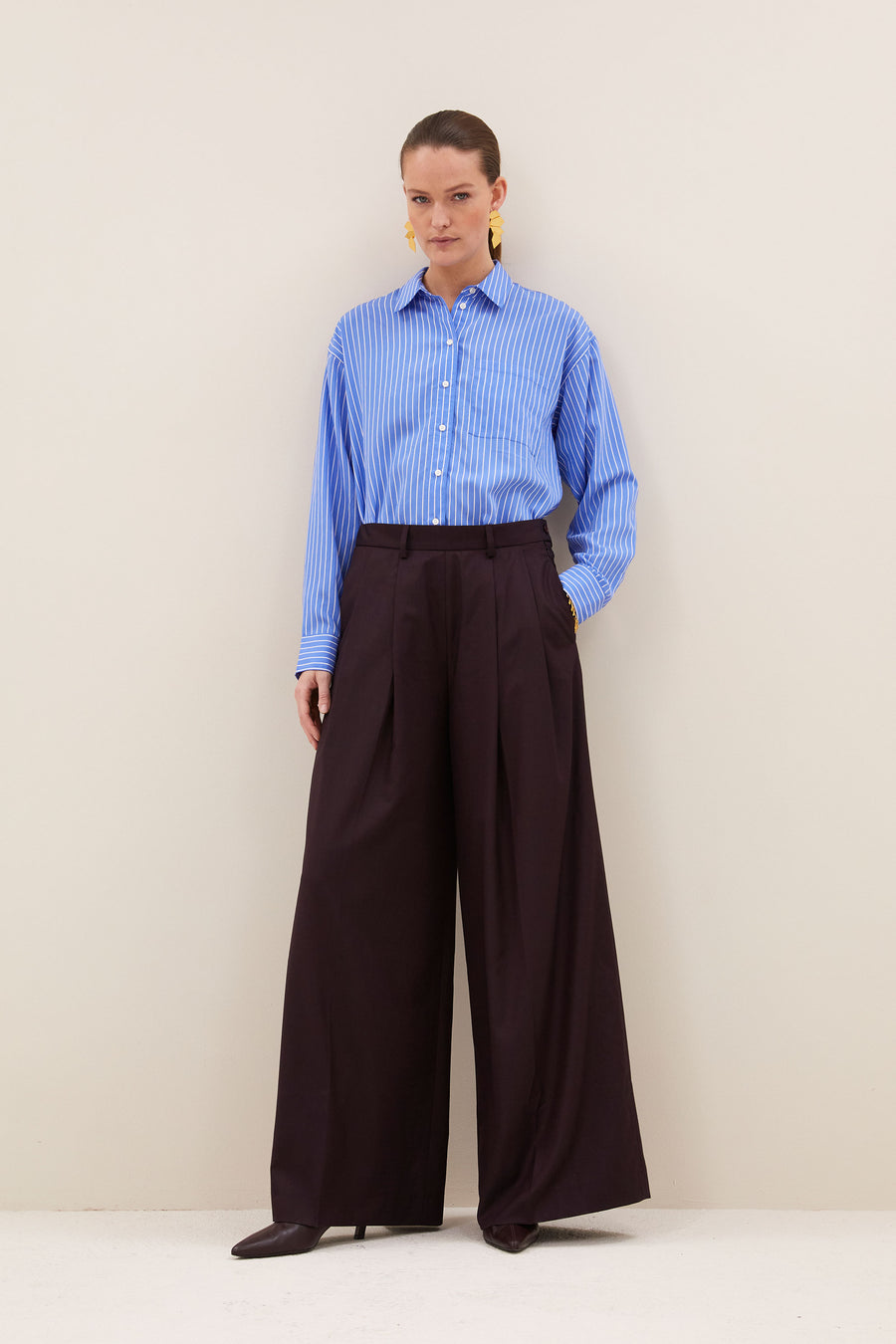 sef pants | dark wine