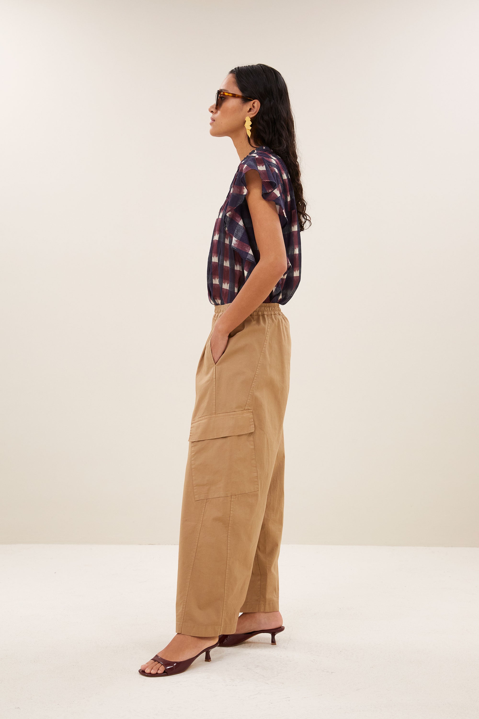 matcha pants | camel