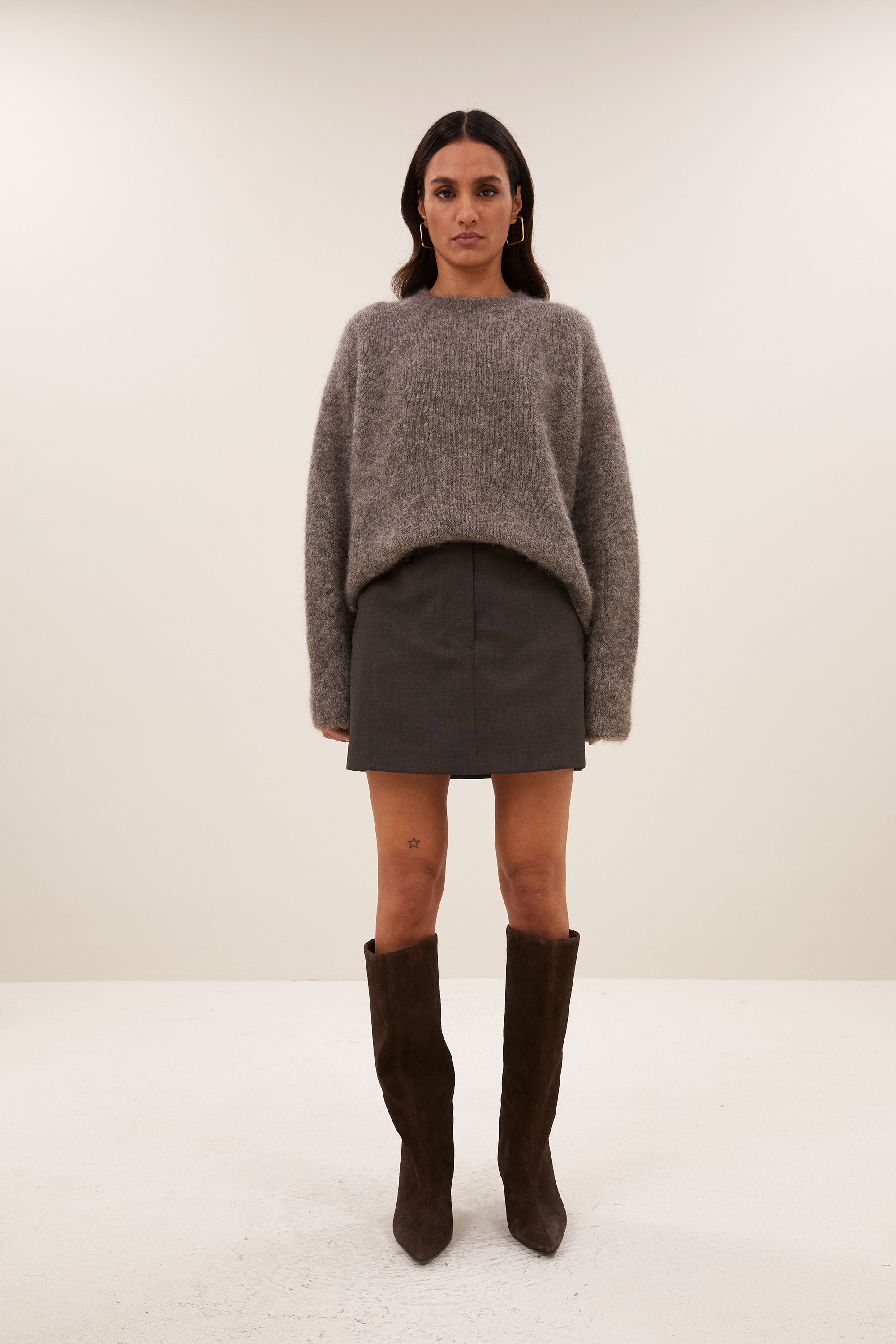 ginny skirt | dark brown