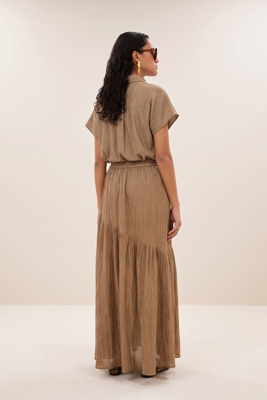 myra lurex skirt | gold