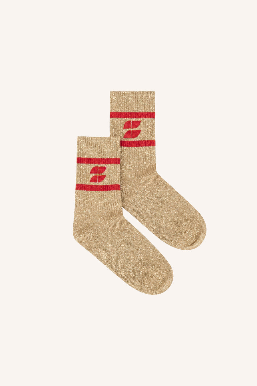 logo-glitter-oyster-socks-poppy-red-comfortabele draagervaring-all-time classic-biologisch katoen-by-bar-productfoto
