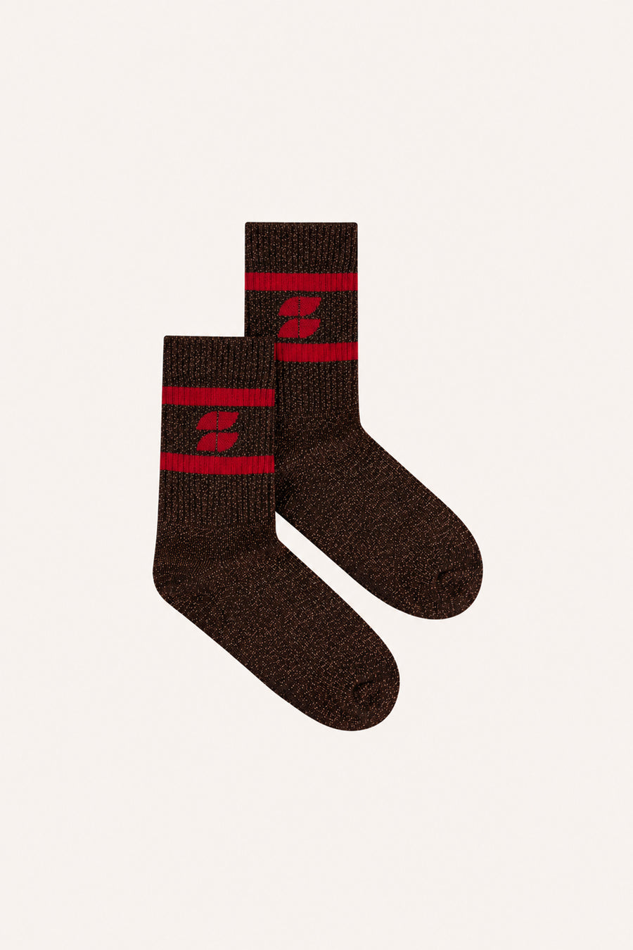 logo glitter chocolate socks | lollipop