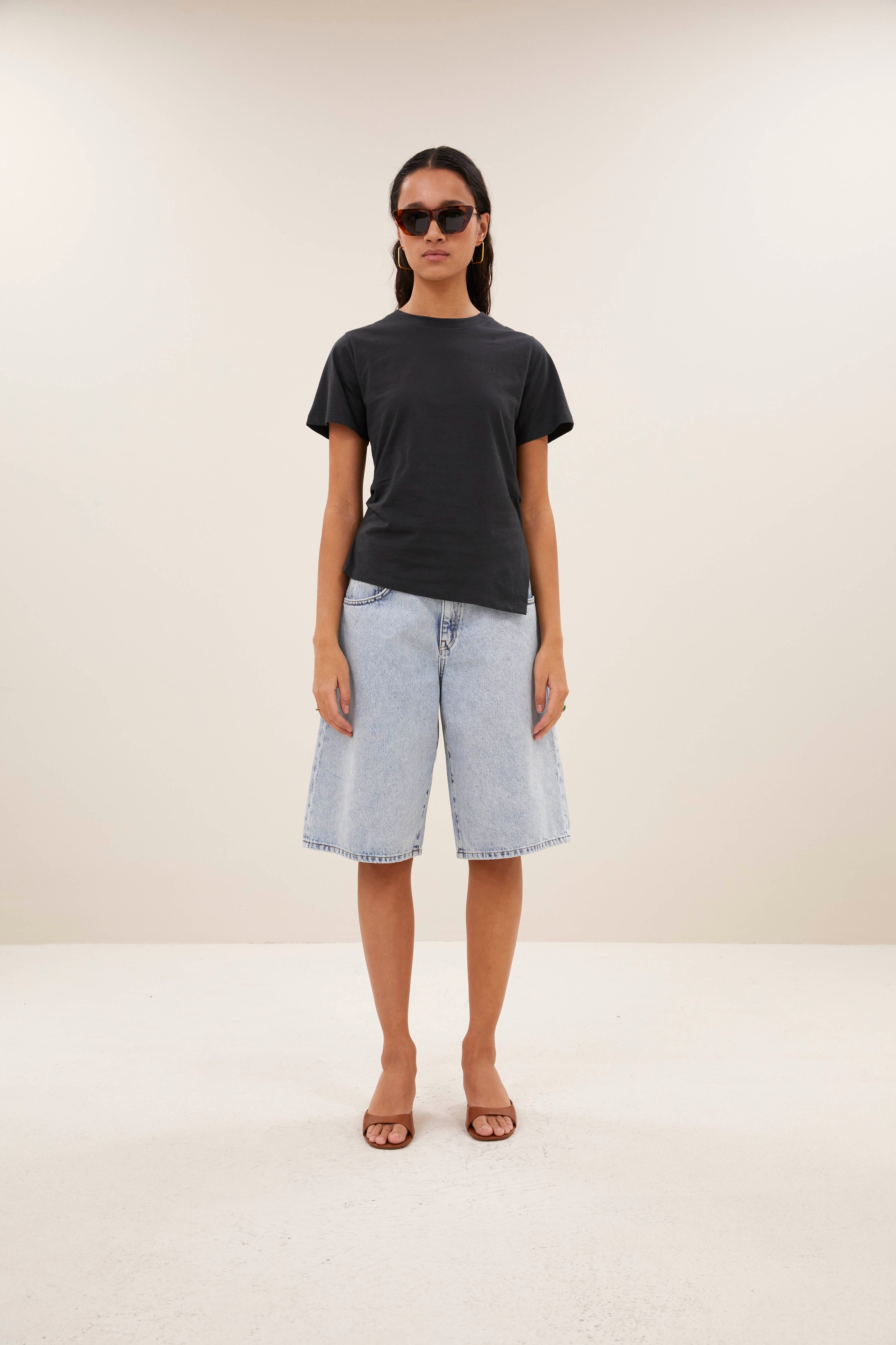 shorts-soho denim shorts light denim-by-bar-