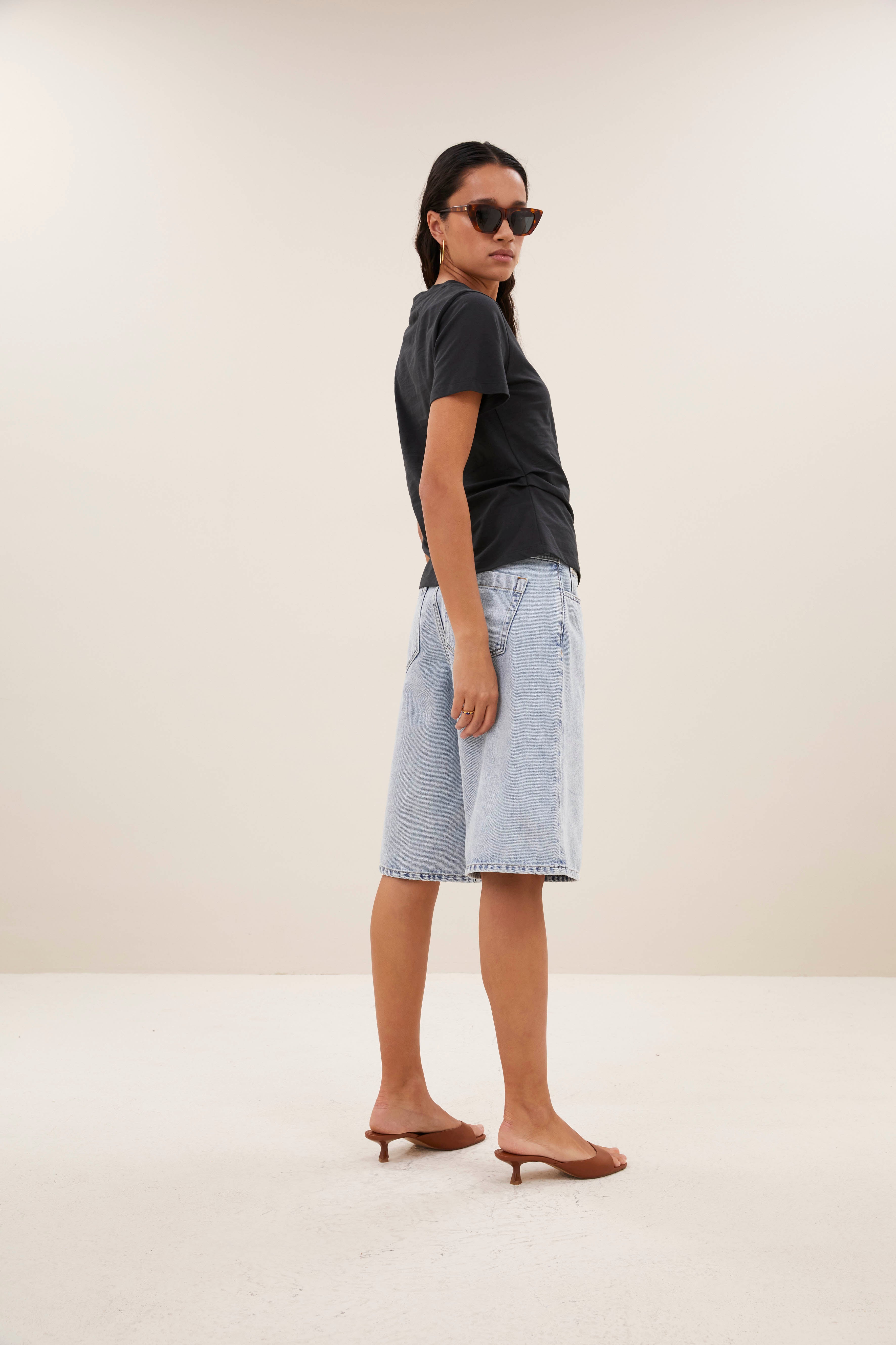 shorts-soho denim shorts light denim-by-bar-vooraanzicht