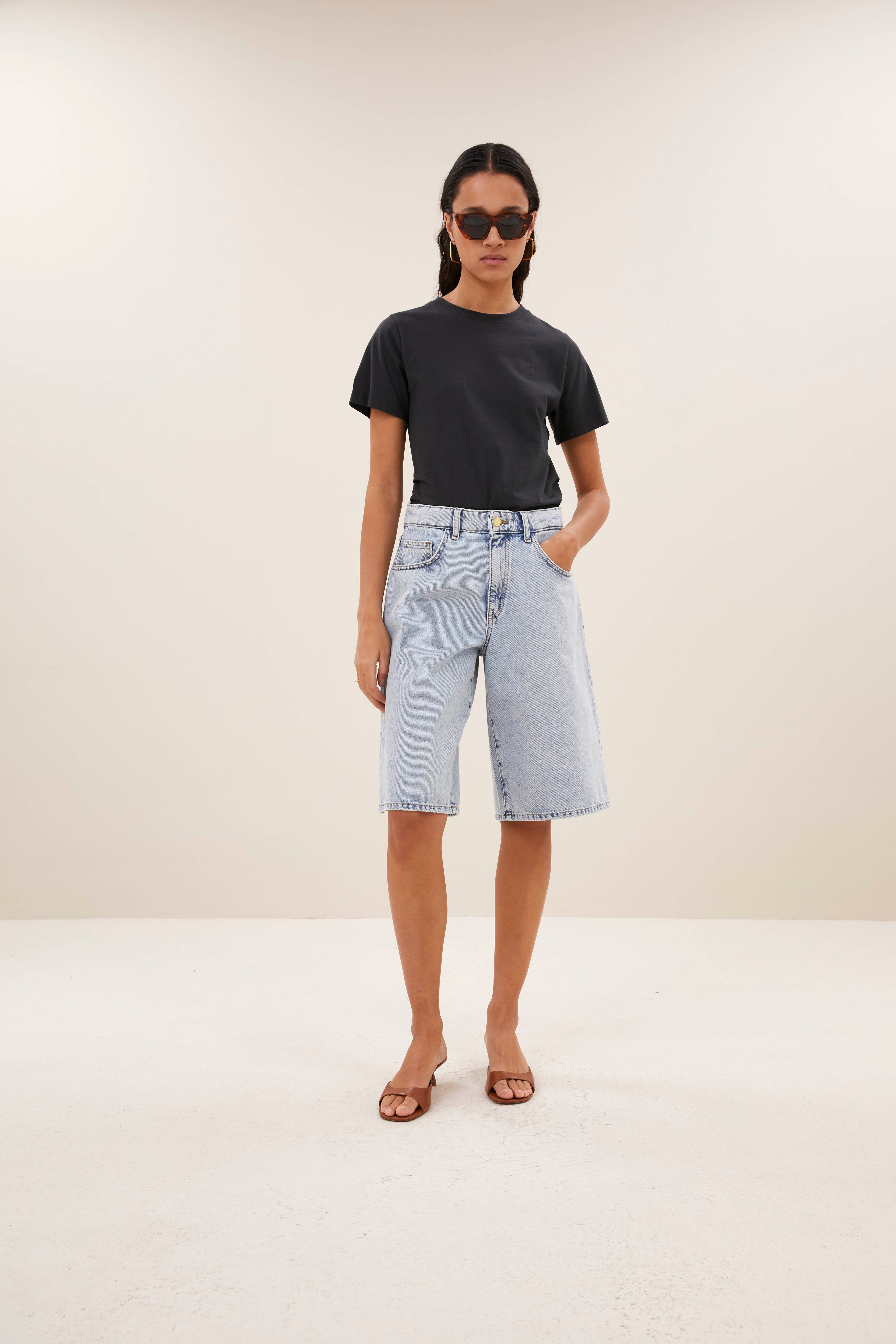 shorts-soho denim shorts light denim-by-bar-zijaanzicht